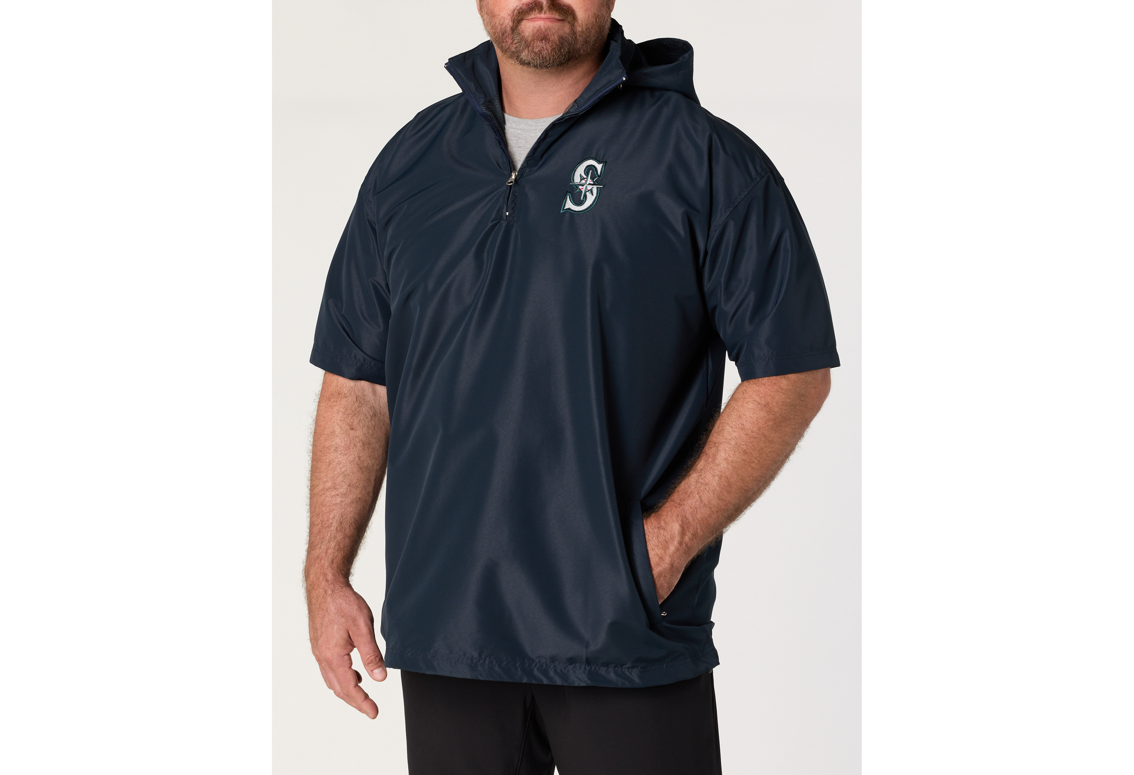 Mariners 1/4-Zip Short-Sleeve Pullover