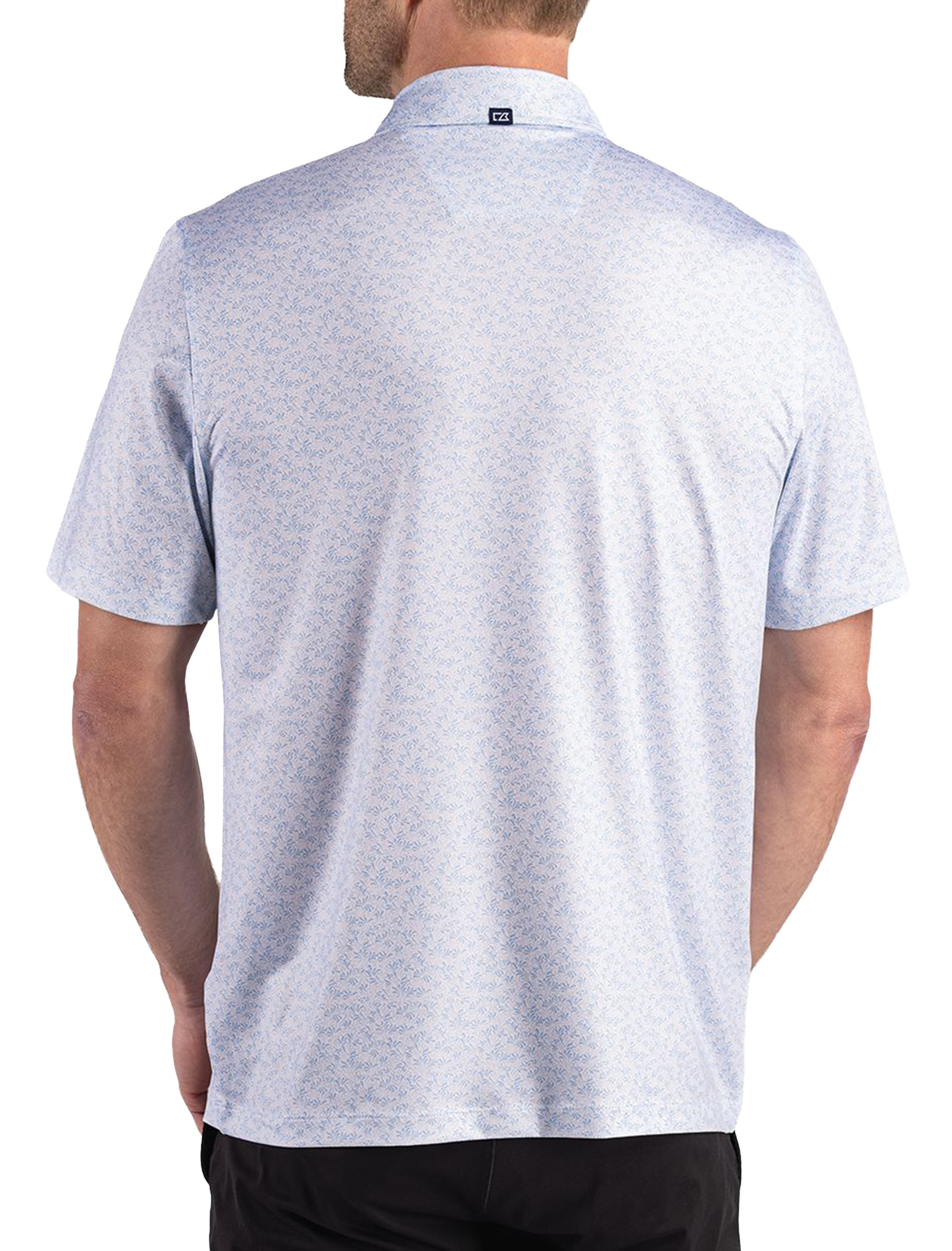 Recycled Fern Print Polo Shirt