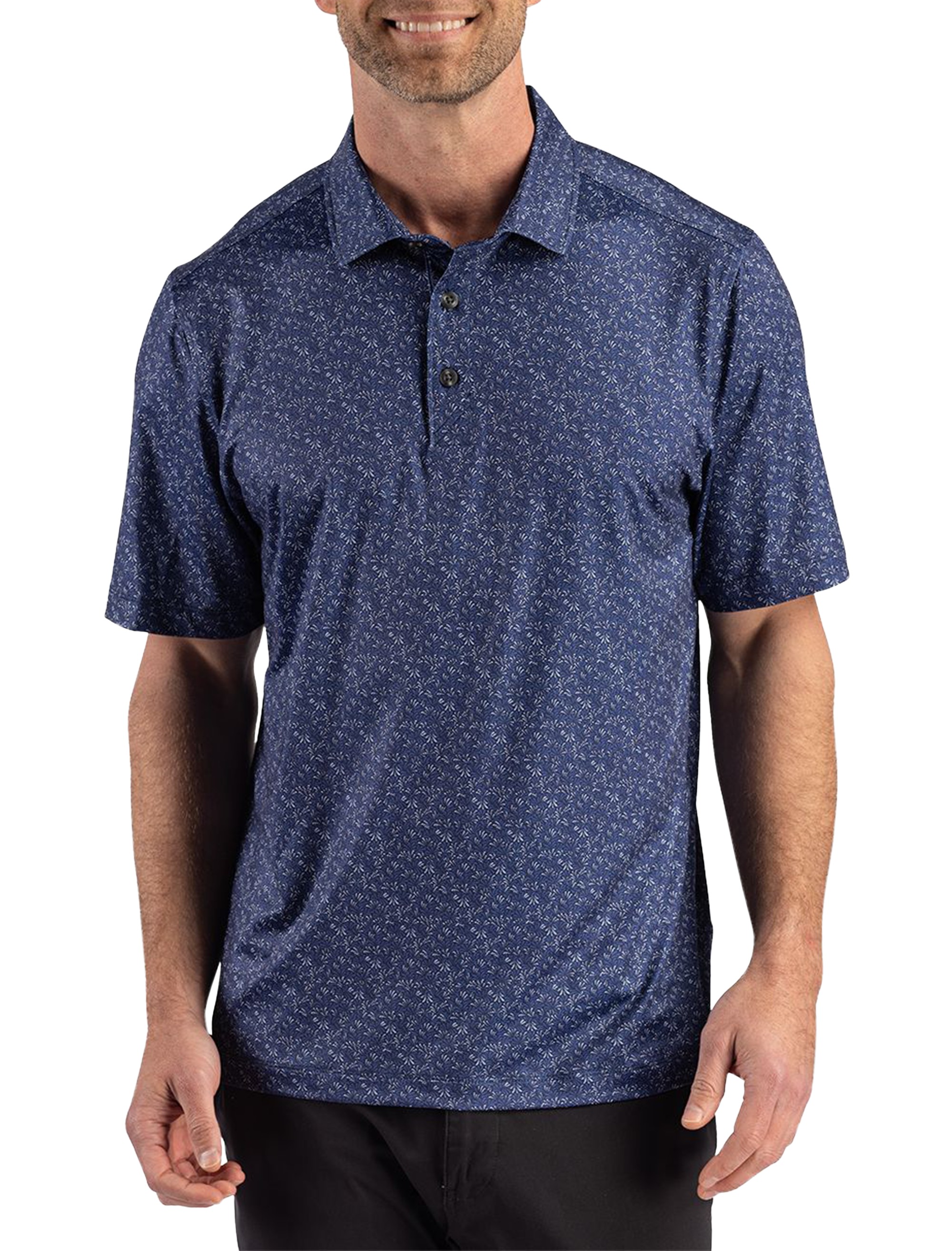 Recycled Fern Print Polo Shirt - thumbnail 10
