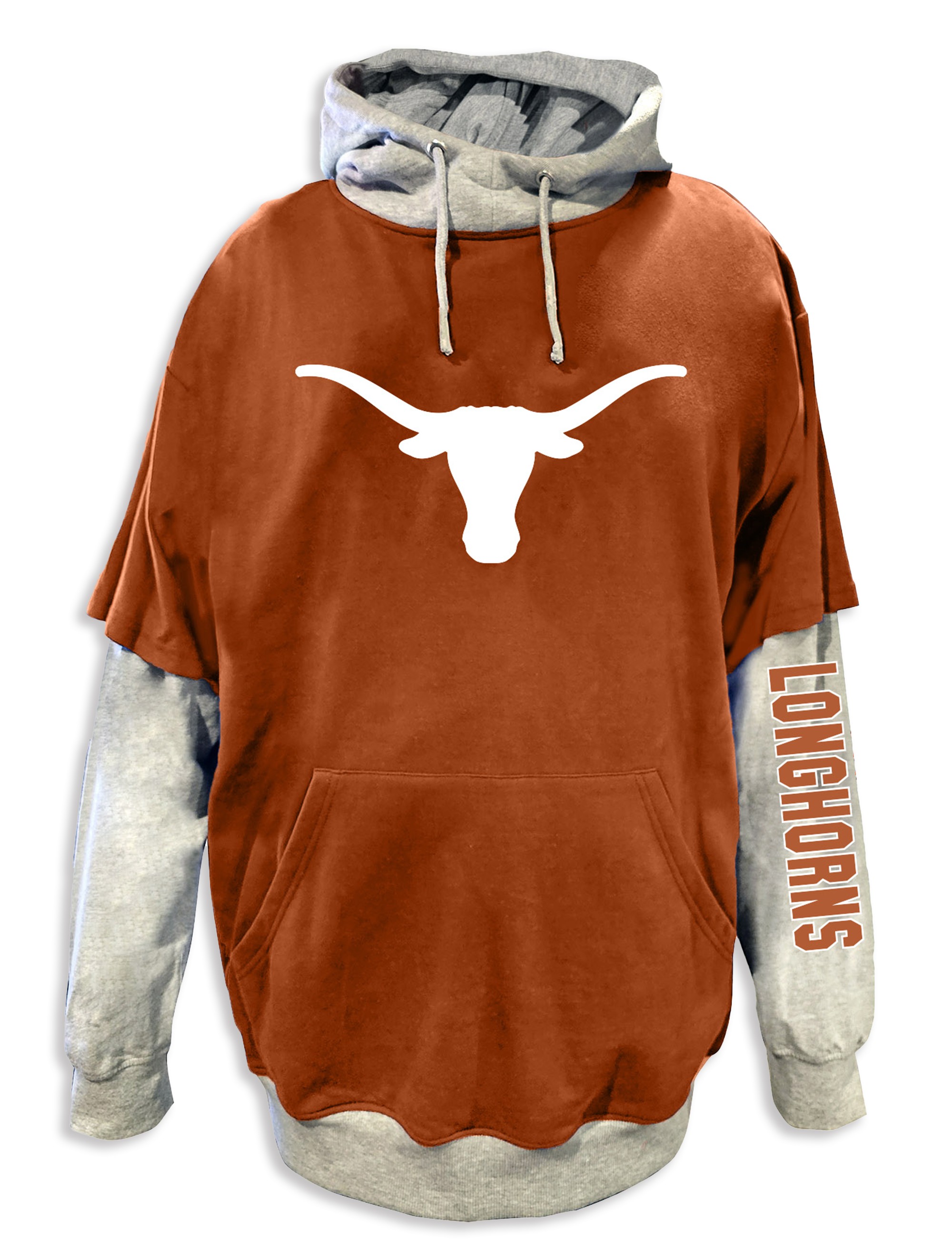 Texas Colorblocked Pullover Hoodie
