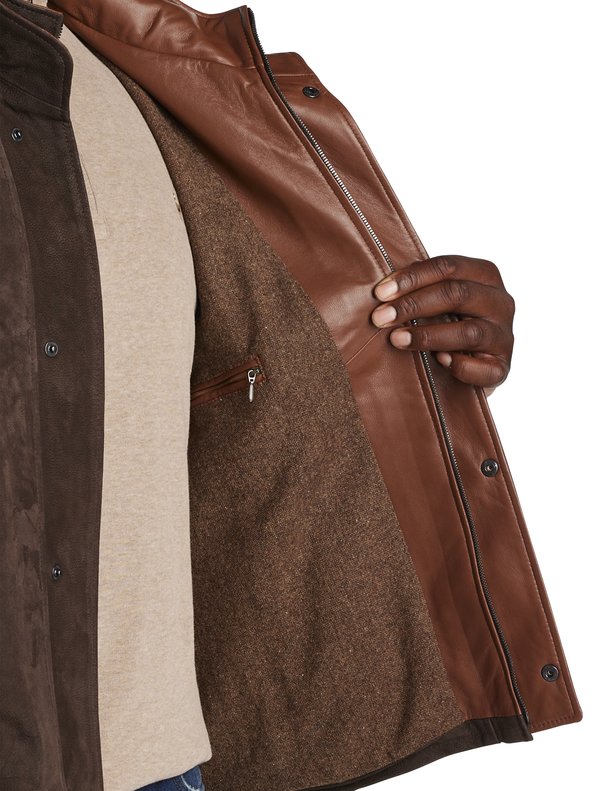 Double-Collar Lambskin Vest