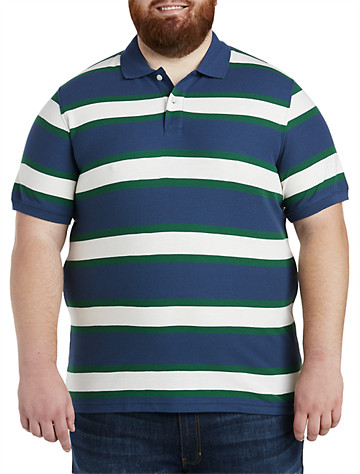 Big and Tall | Harbor Bay Wide Stripe Polo Shirt | DXL Men's 