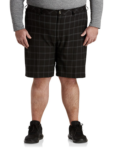 Big + Tall | Reebok Speedwick Large Grid Plaid Golf Shorts | DXL