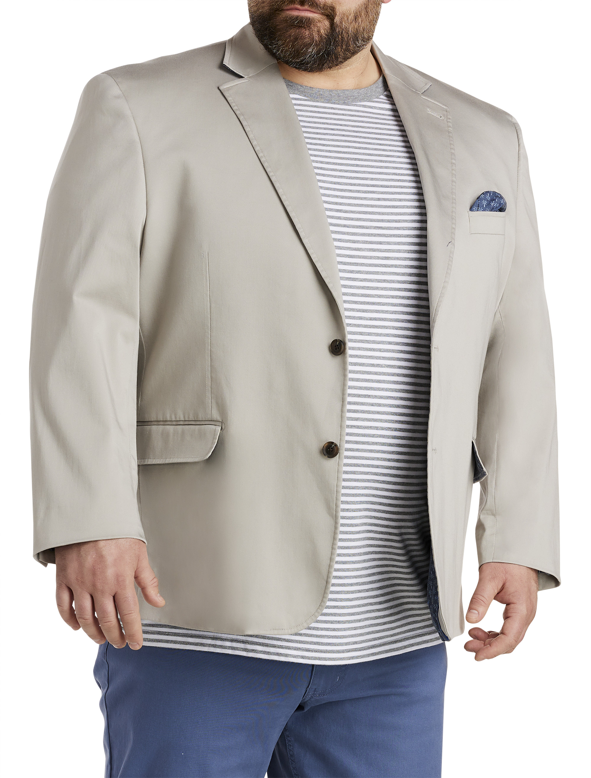 Big Tall Oak Hill Cotton Sport Coat DXL