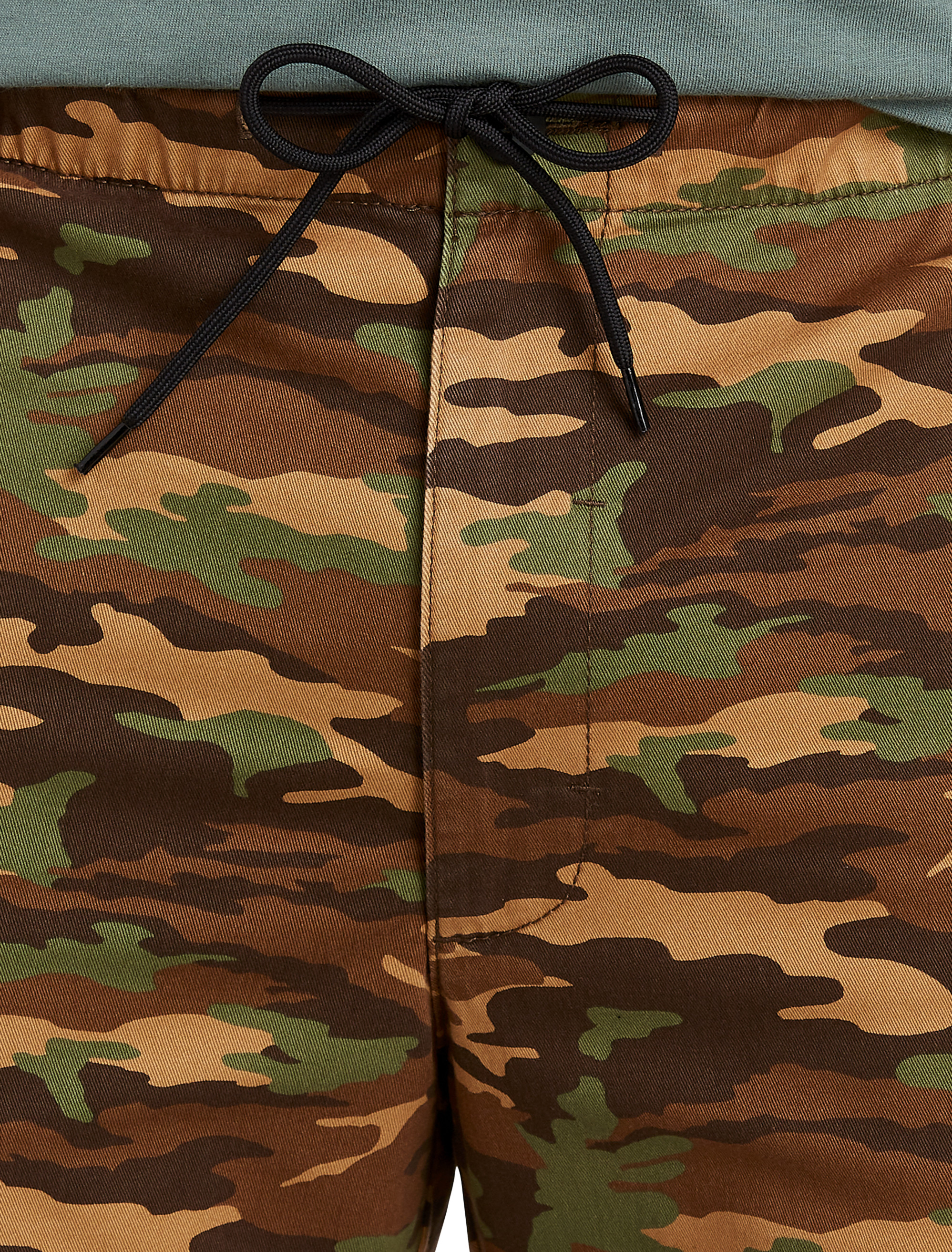Drawstring Camo Shorts