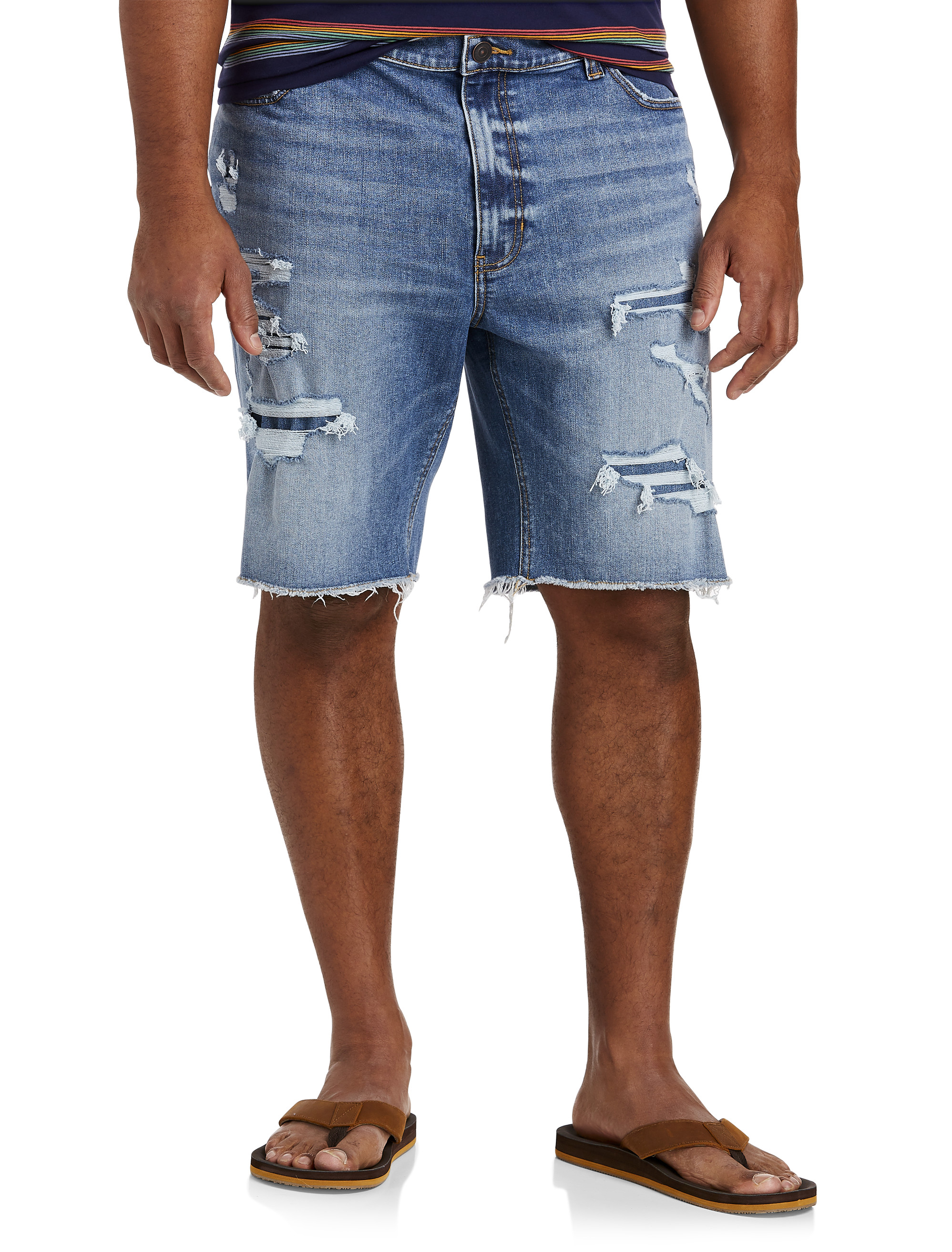 Big and tall denim hot sale shorts