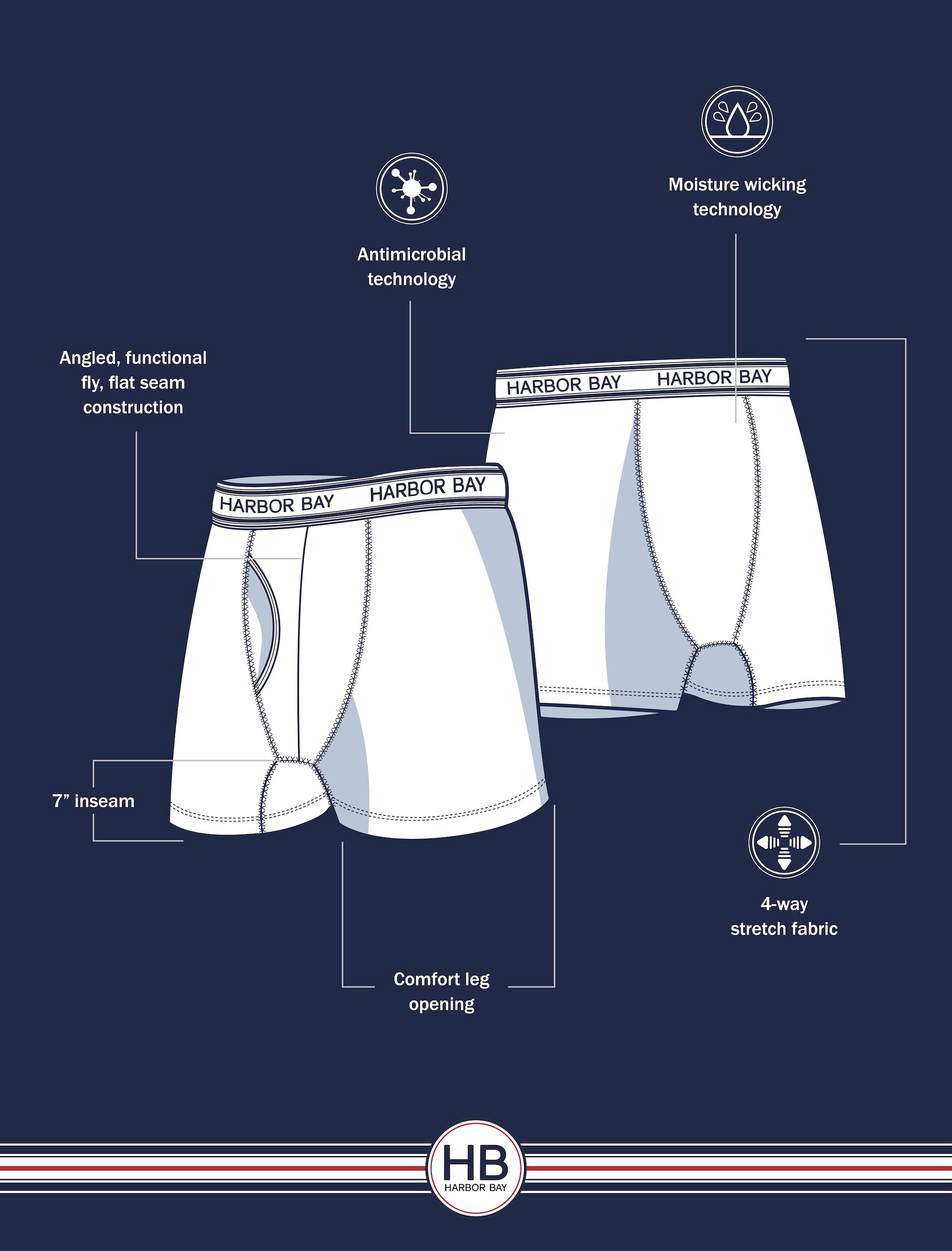 Performance 7 Inch Boxer Briefs