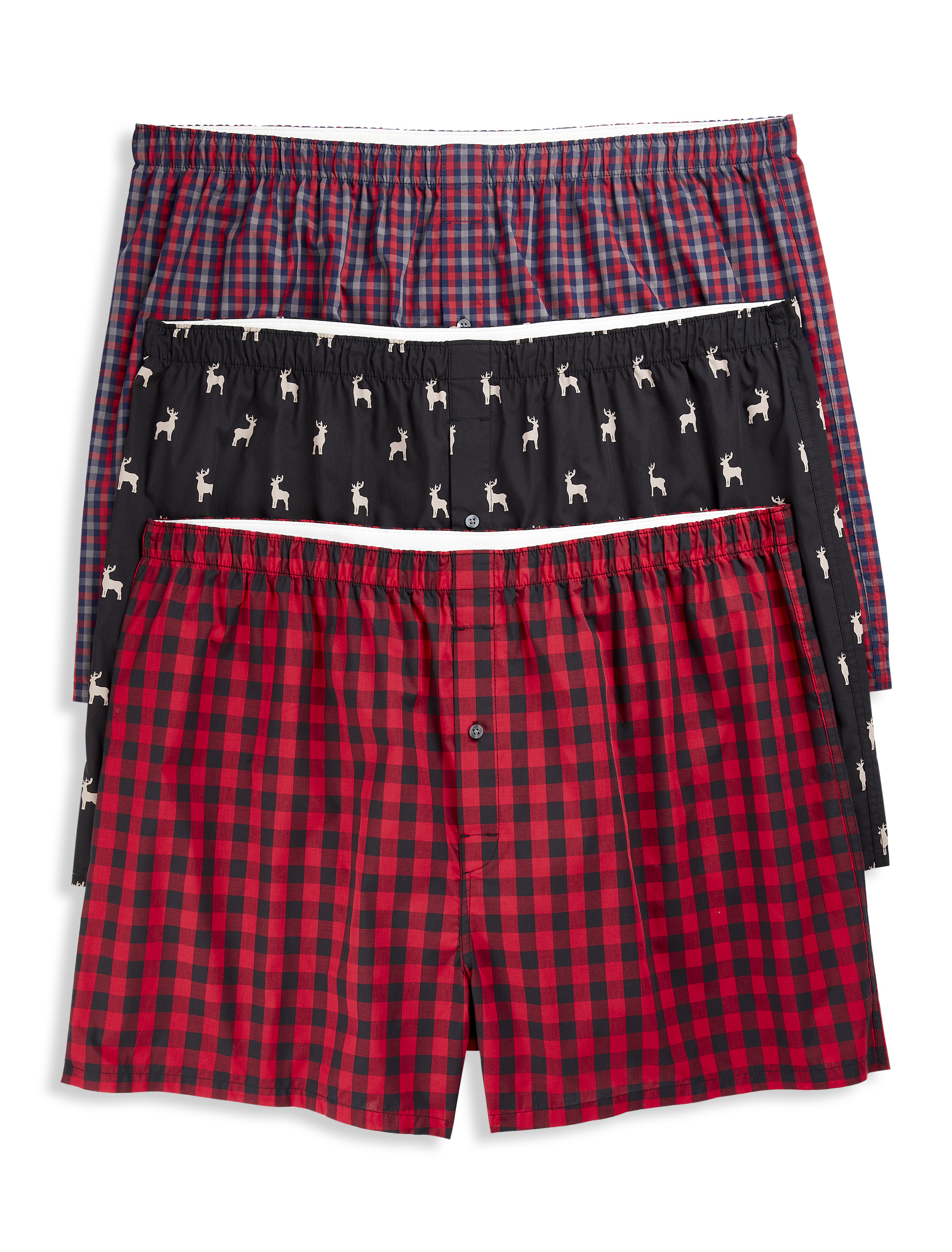 Burberry Japan Ltd Men Boxer Underwear Red Blue Black White Small Tartan-L  Size