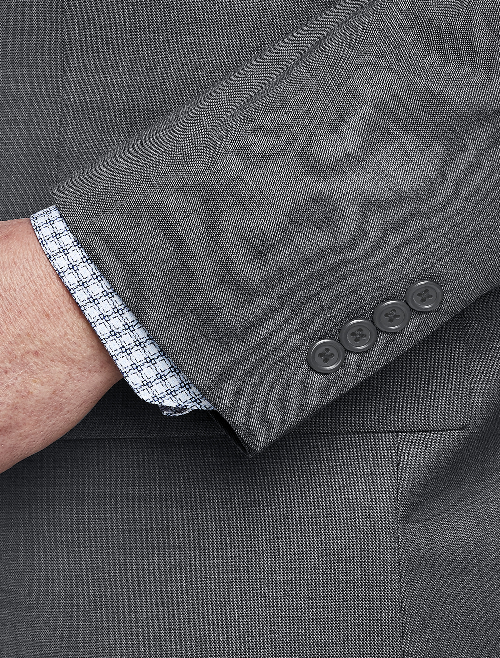 Jacket-Relaxer Sharkskin Suit Jacket