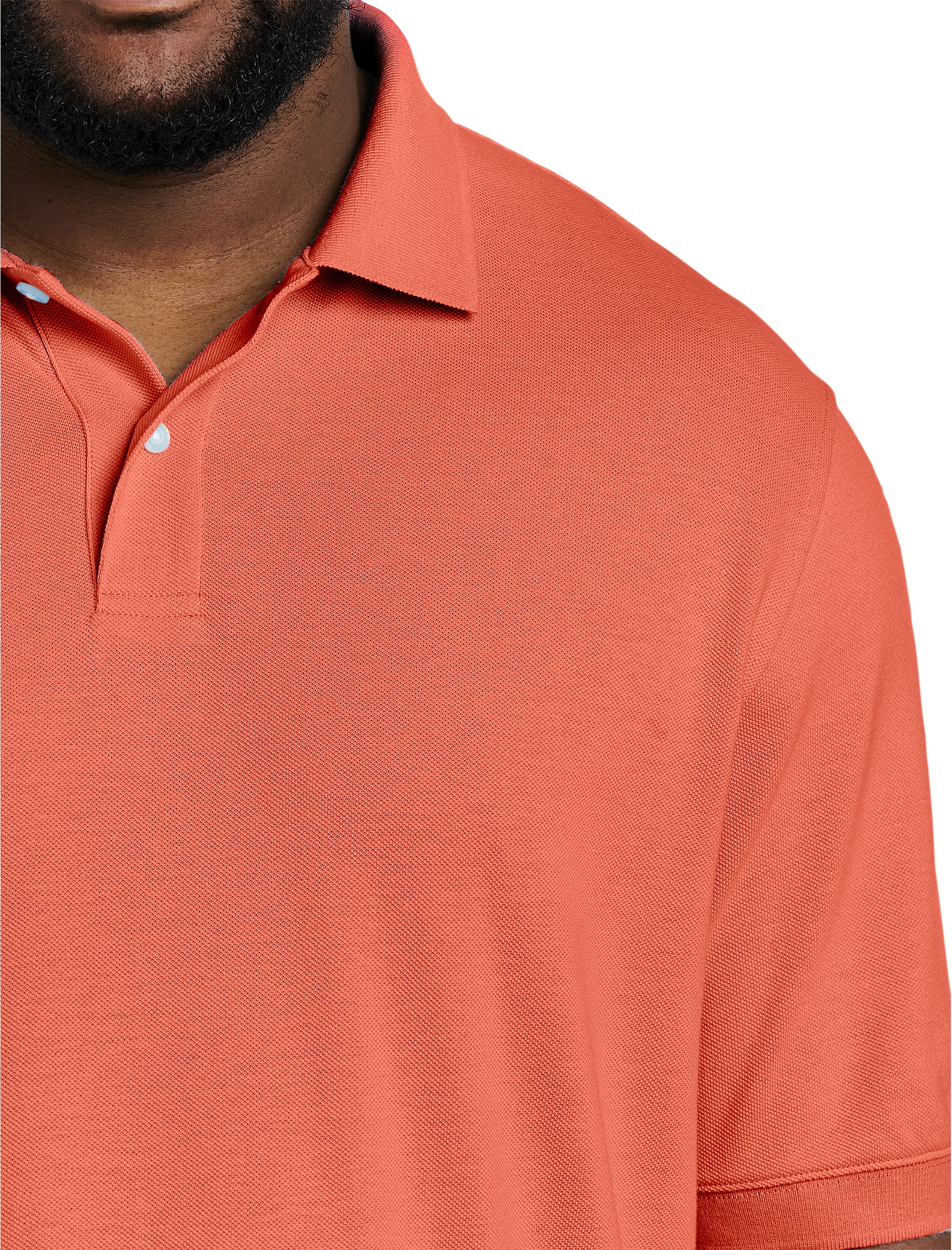 Piqué Mesh Short-Sleeve Polo Shirt - thumbnail 3