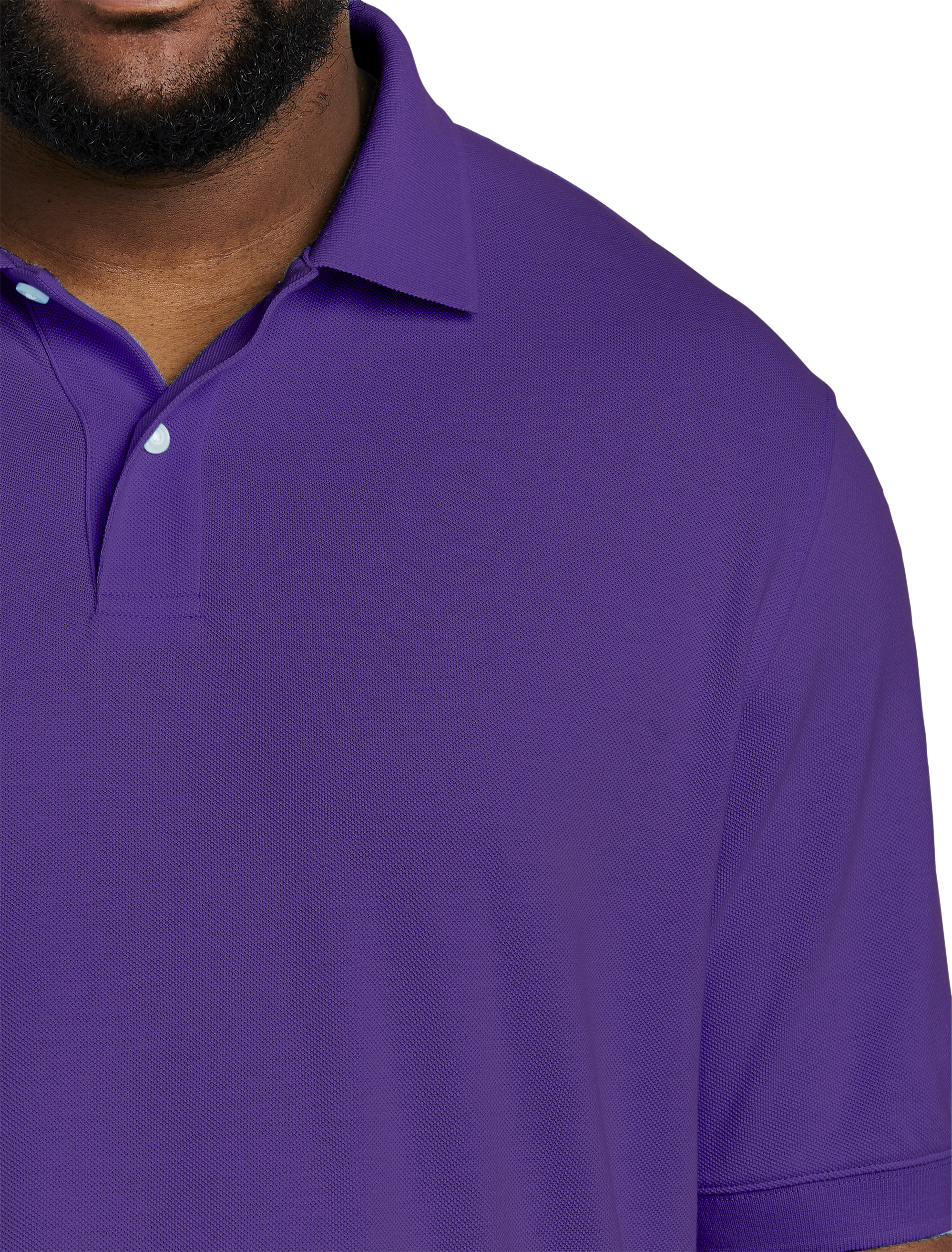 Piqué Mesh Short-Sleeve Polo Shirt