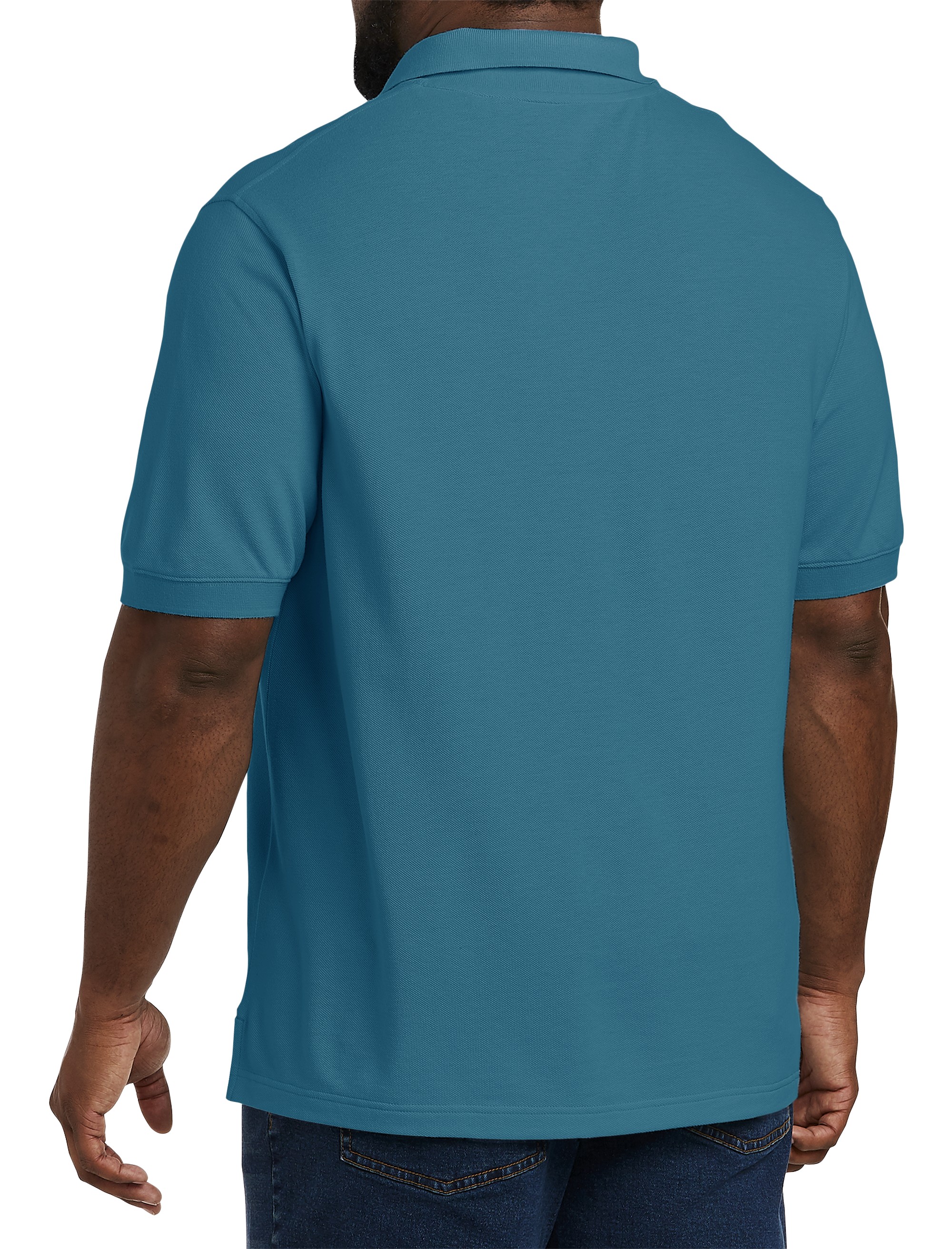 Piqué Mesh Short-Sleeve Polo Shirt - thumbnail 8