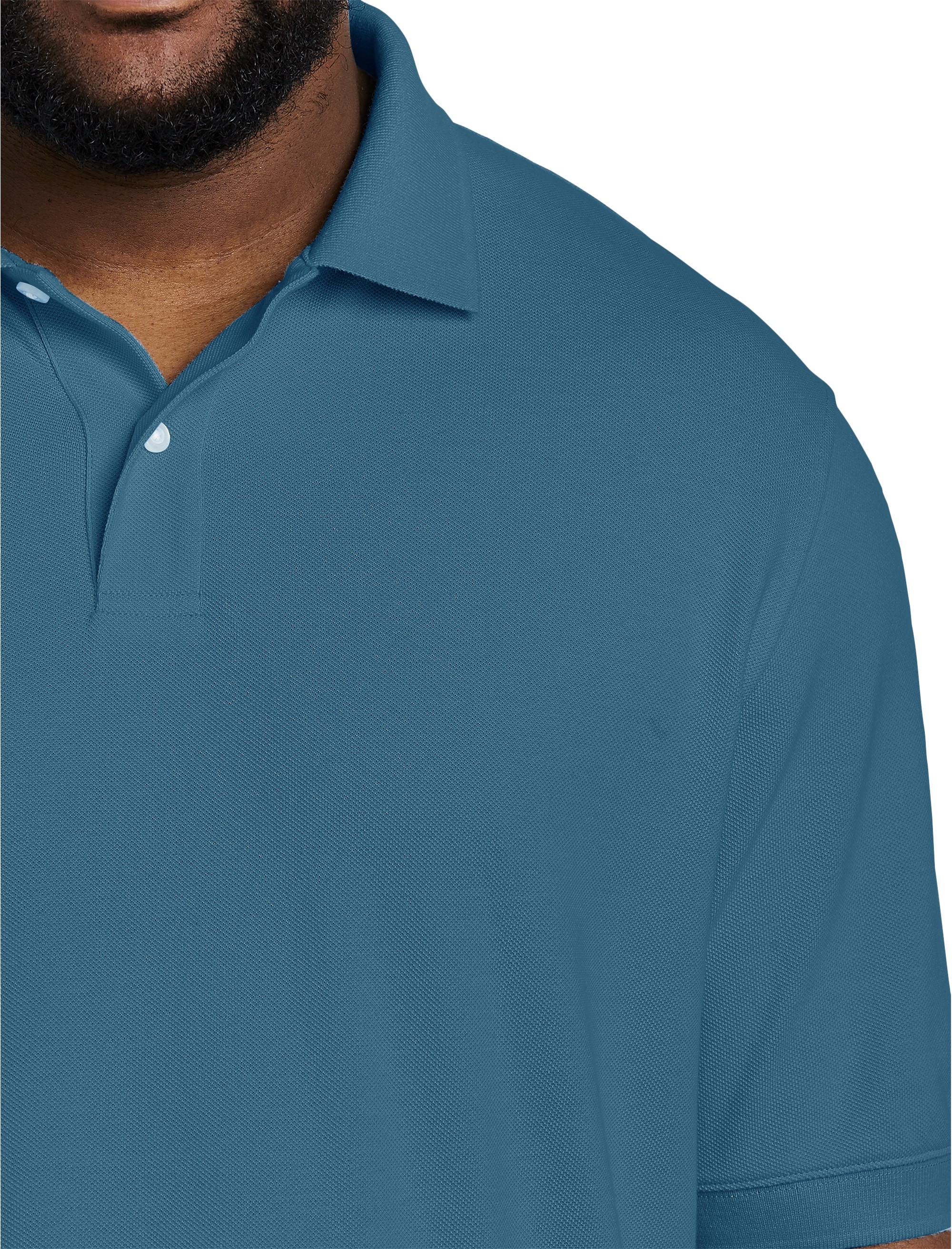 Piqué Mesh Short-Sleeve Polo Shirt - thumbnail 9