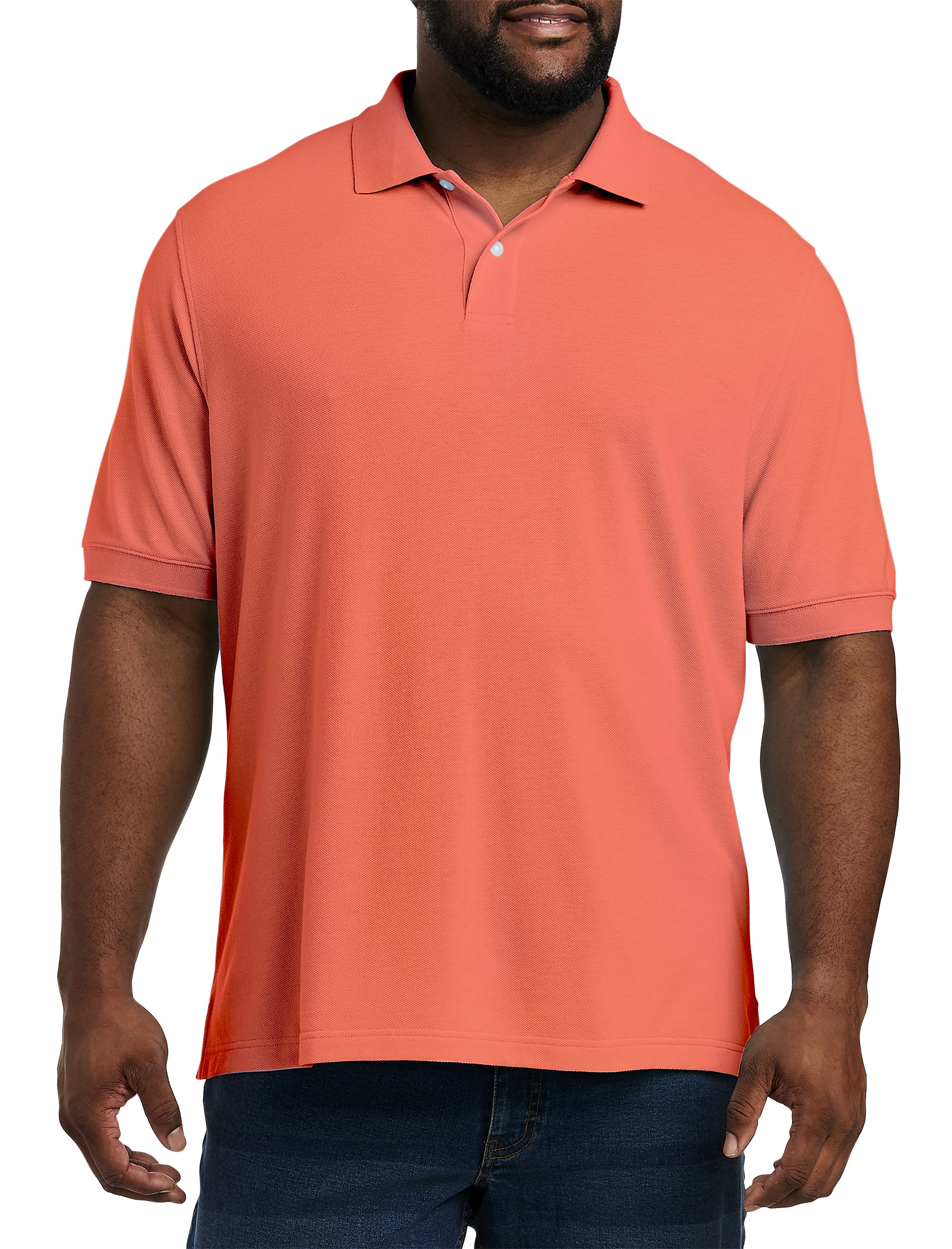 Piqué Mesh Short-Sleeve Polo Shirt