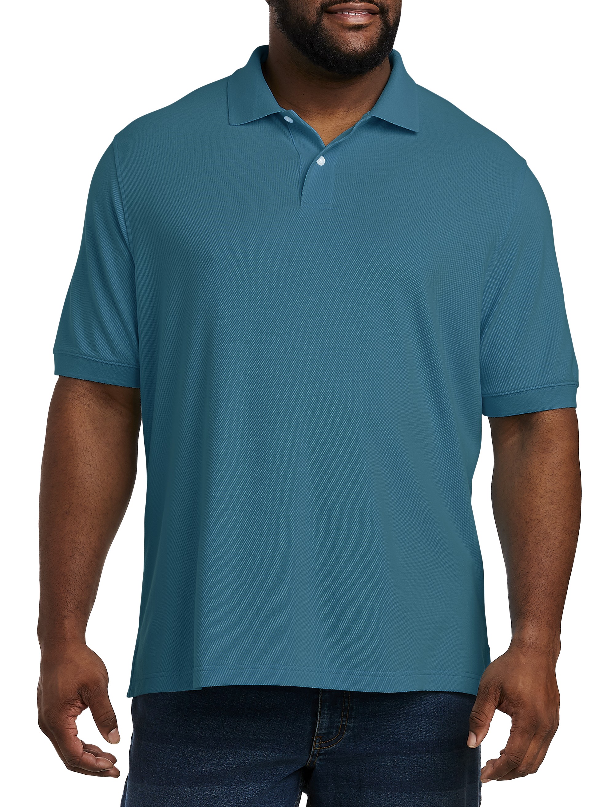 Piqué Mesh Short-Sleeve Polo Shirt - thumbnail 7