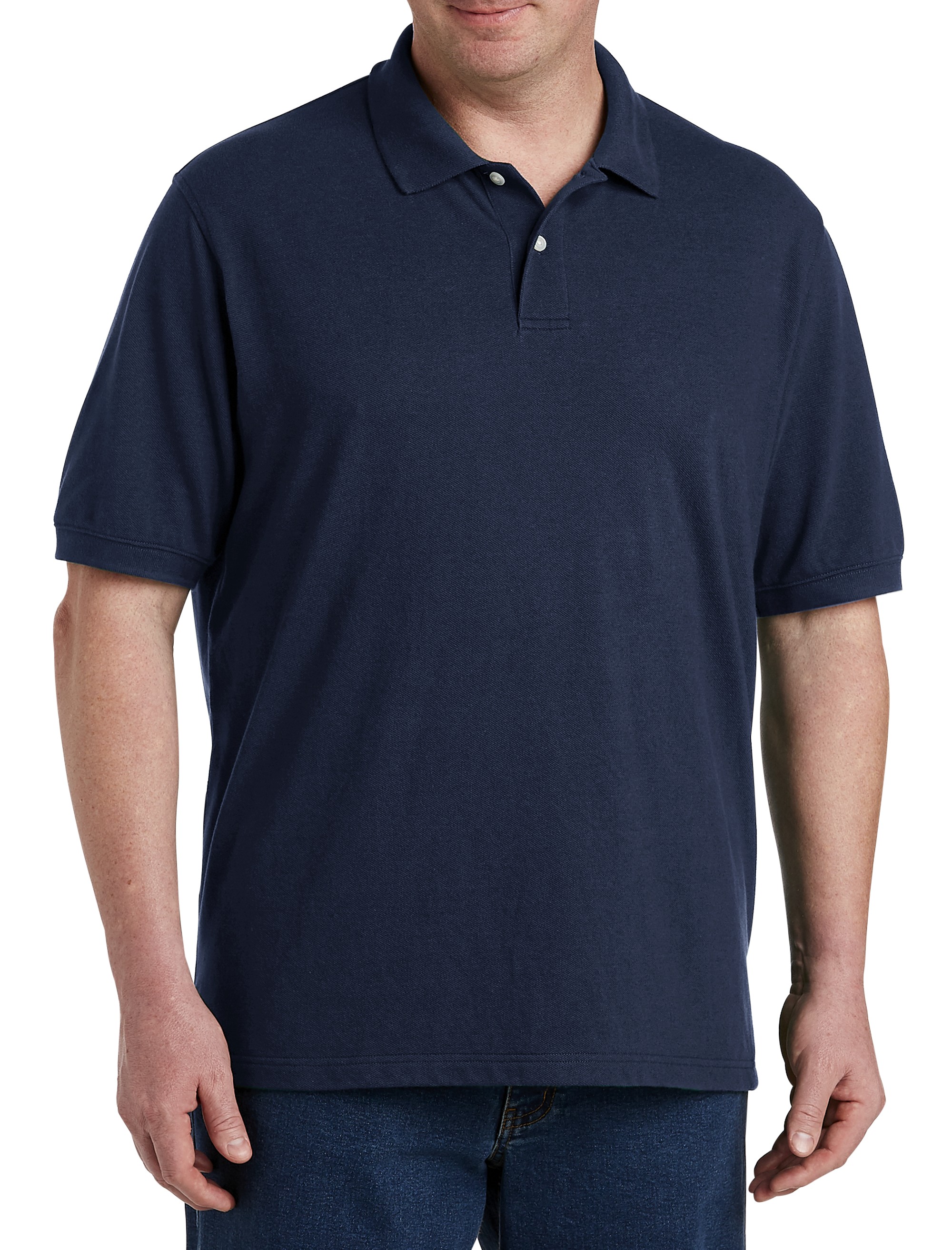 Piqué Mesh Short-Sleeve Polo Shirt - thumbnail 4
