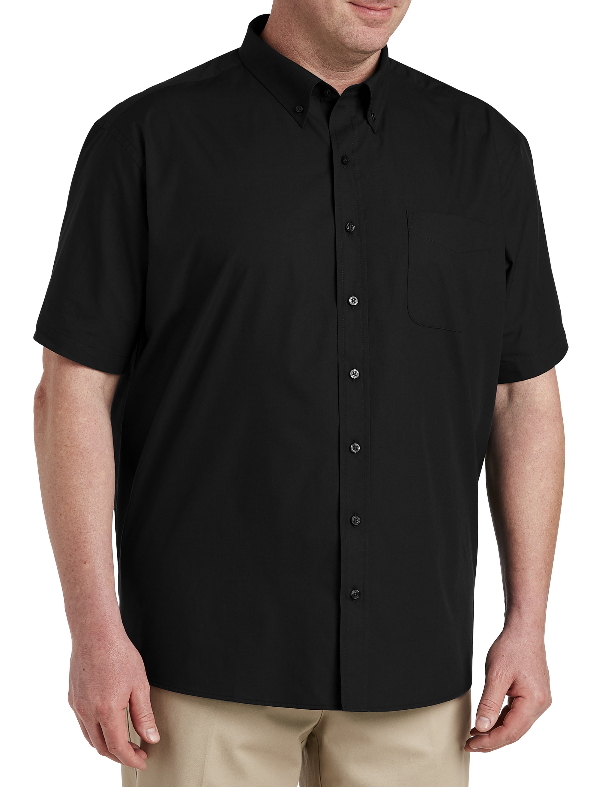 Poplin Short-Sleeve Sport Shirt