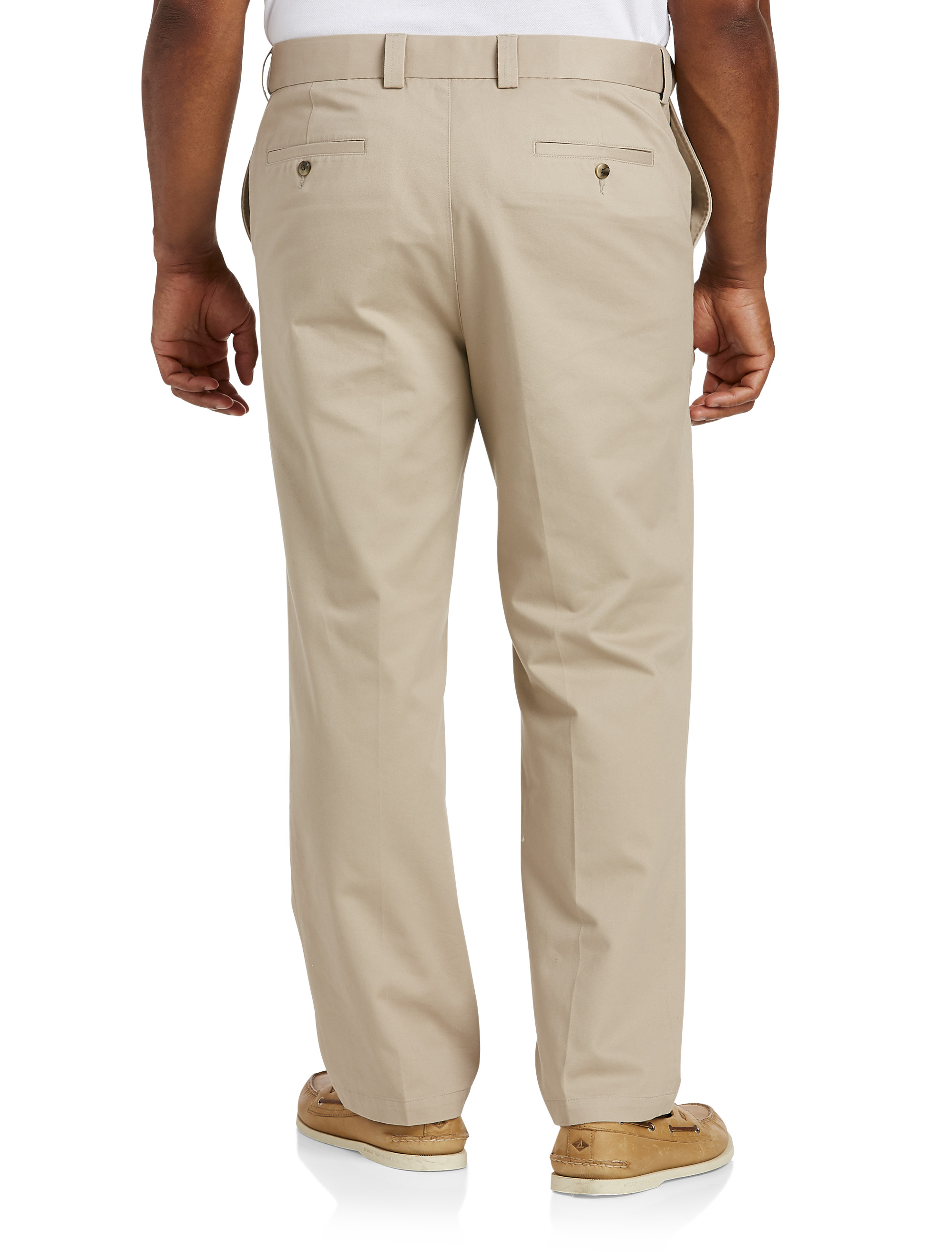 Big + Tall | B+T Essentials Fit by DXL Flat-Front Twill Pants | DXL