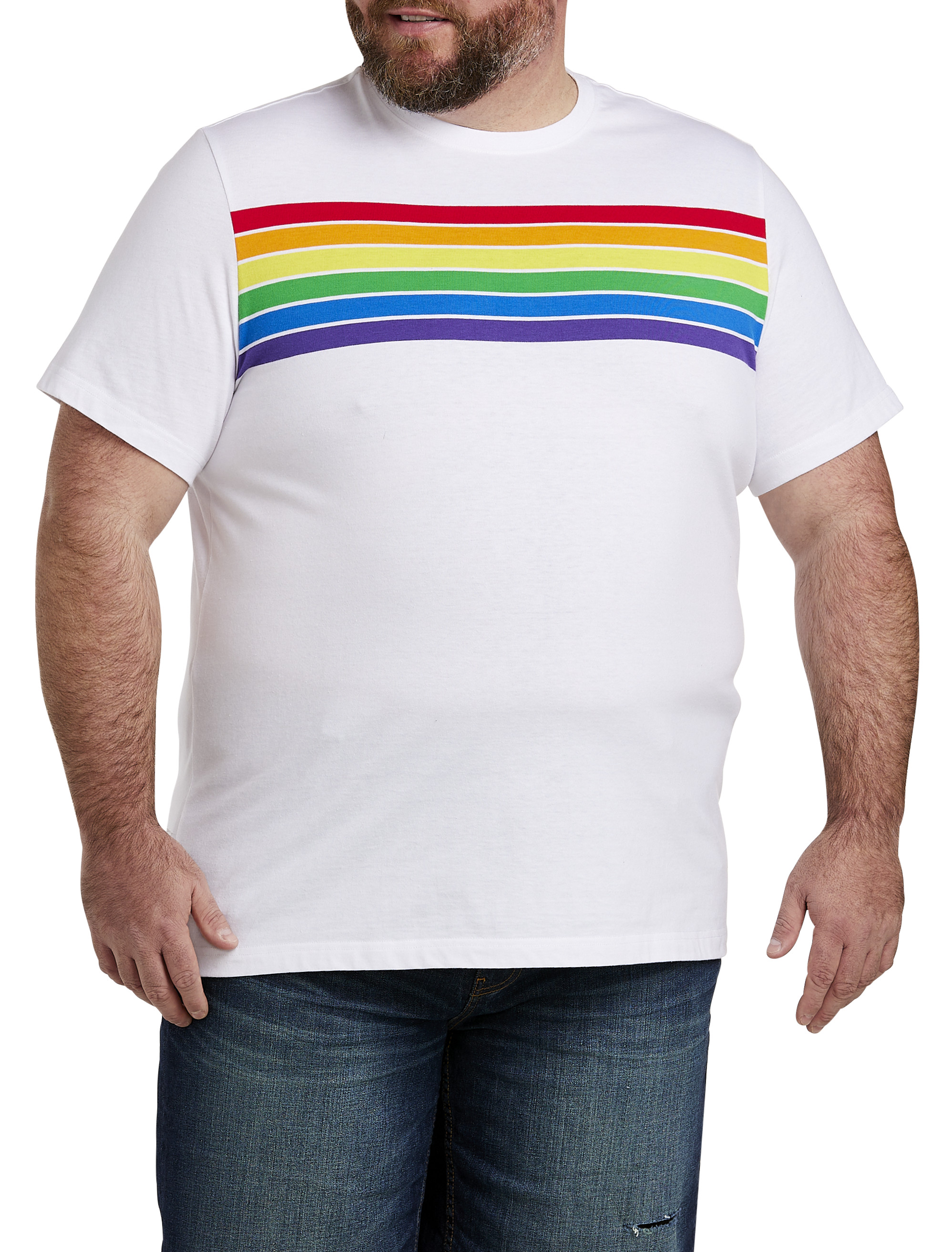 Moisture-Wicking Pride Stripe T-Shirt