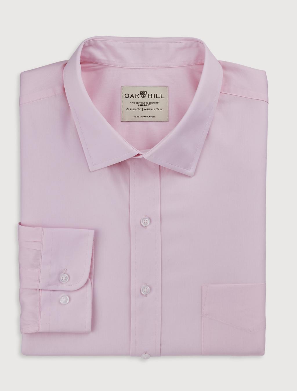 big mens dress shirts & TALL Royal Texture L/S Button-down Shirt - Izod Sportswear Pleat Shirring and barrel cuff Big & Tall Performance Comfort