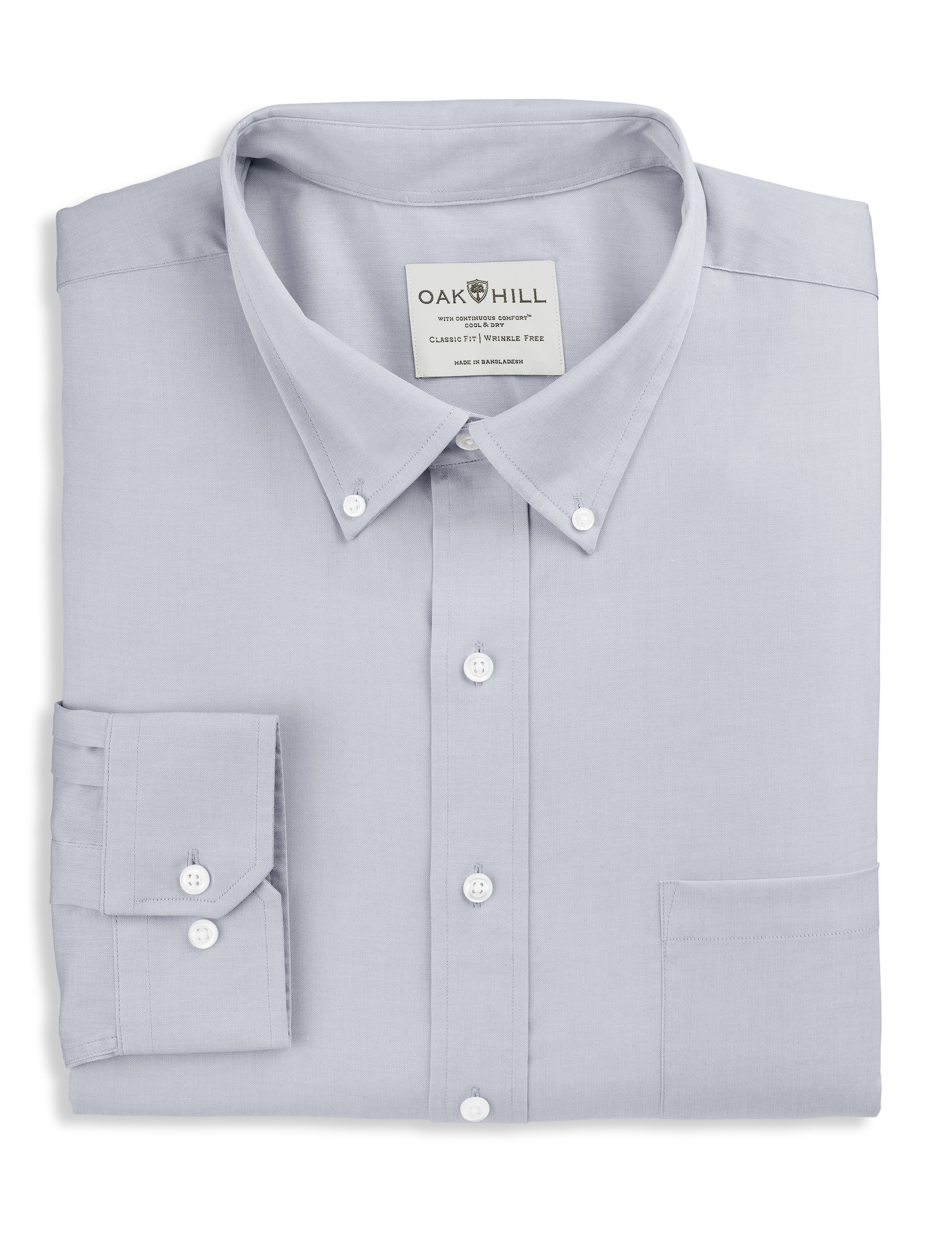 Oskar Button-Up Dress Shirt for Tall Men in Bright White