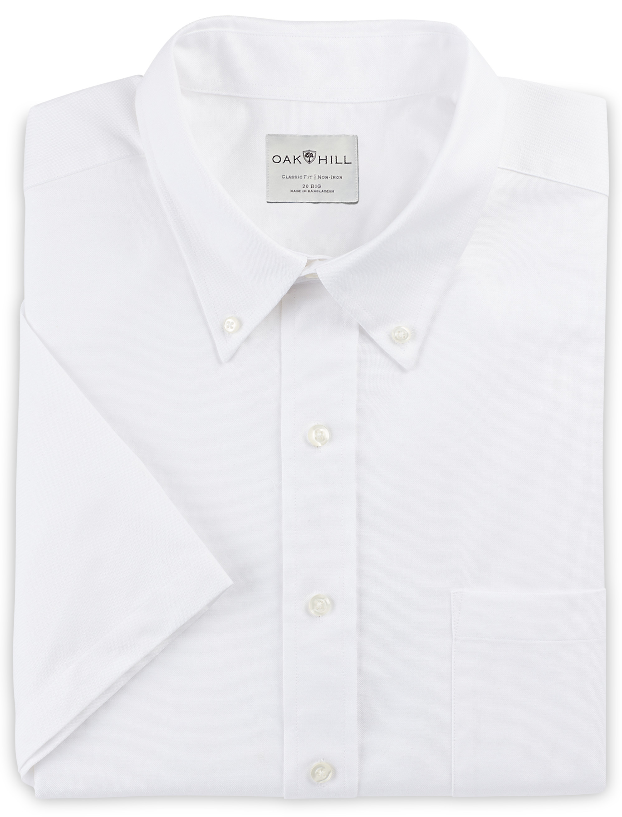 slim fit dress slacks Marquis Cotton Blend Slim Fit Short Sleeve Dress S White / XXL main image 0