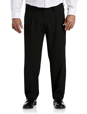 Big + Tall | Oak Hill Perfect Fit Waist-Relaxer Pleated Suit Pants | DXL