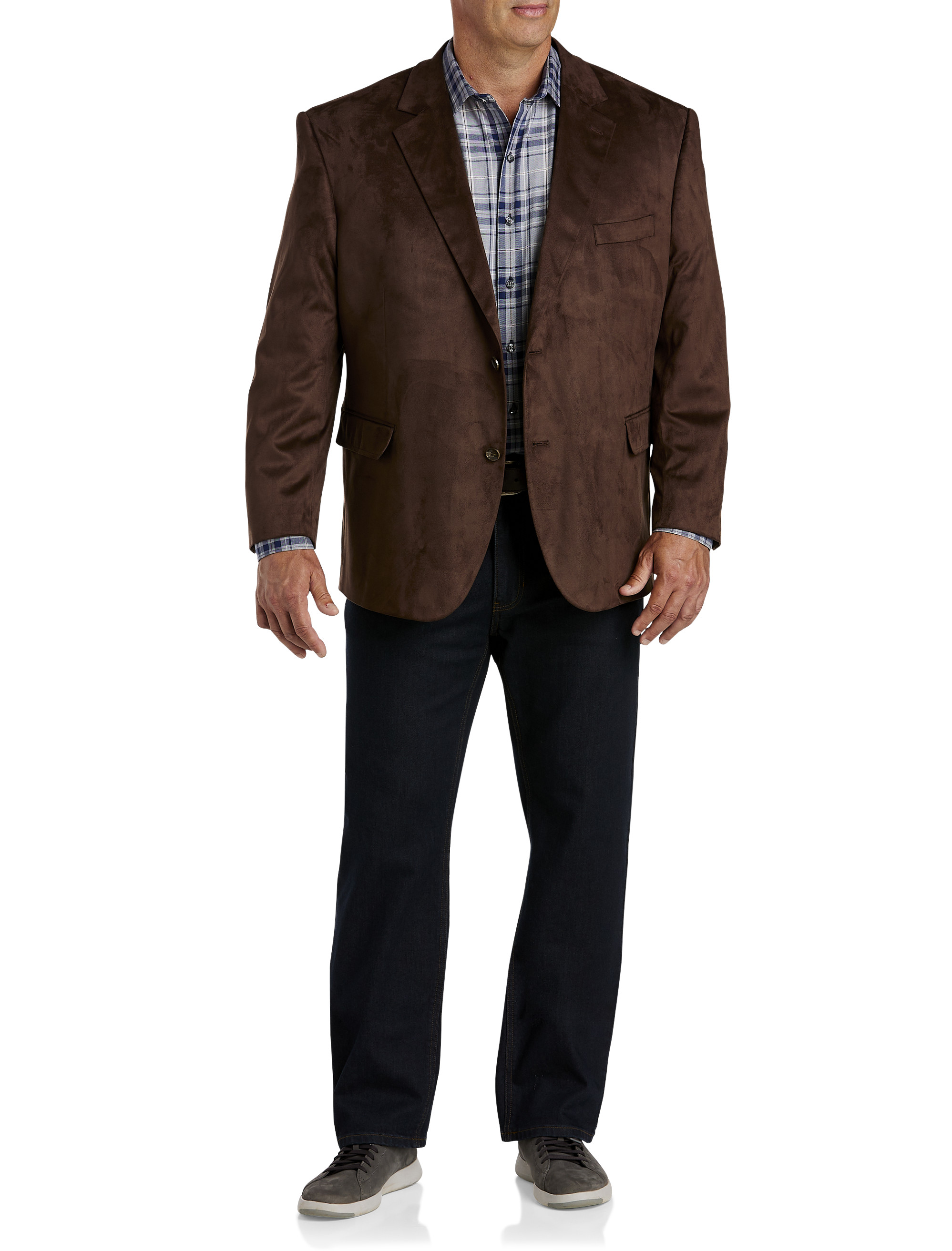 Faux-Suede Sport Coat