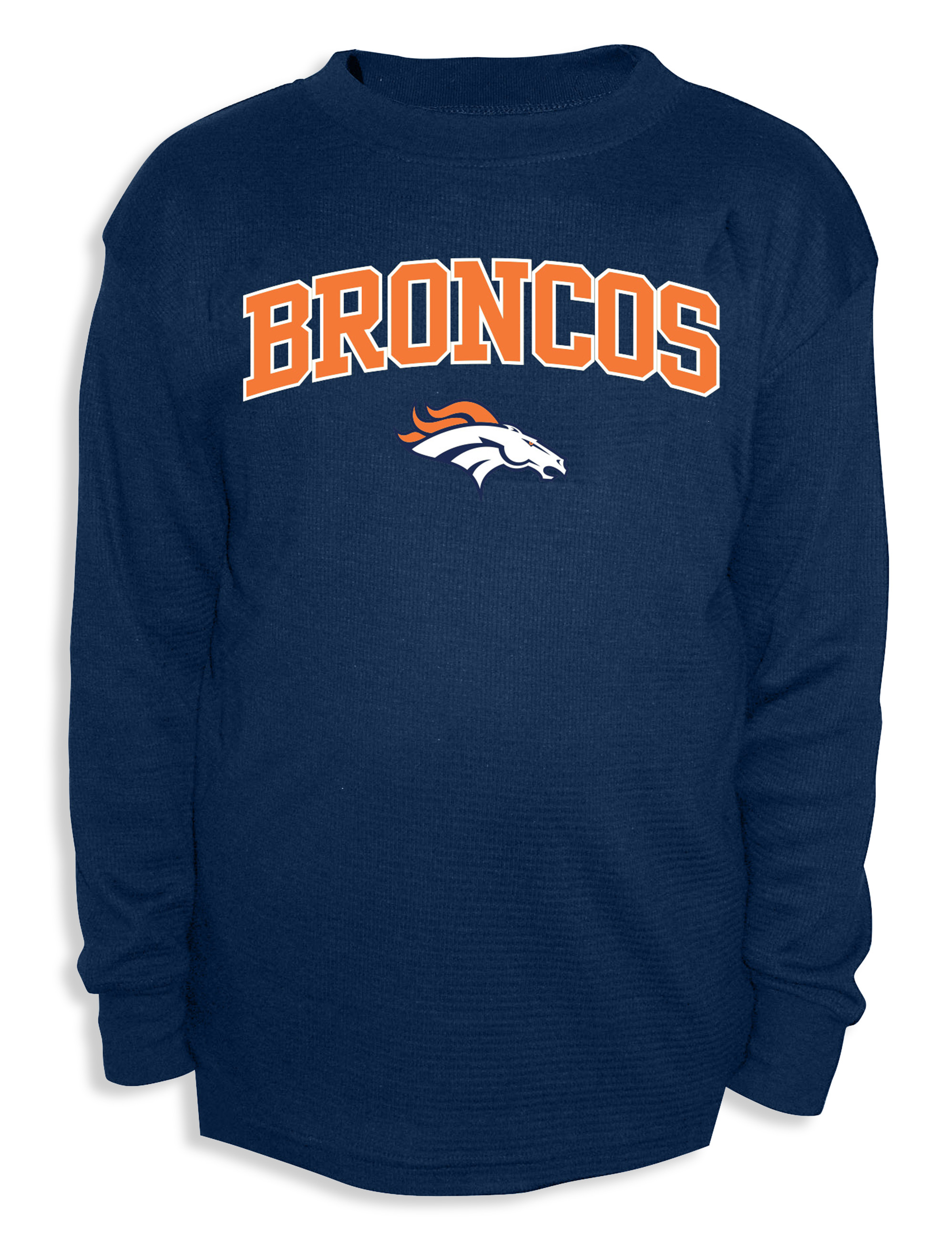 New Era Men's Navy Denver Broncos Big and Tall Primary Logo Pullover Hoodie