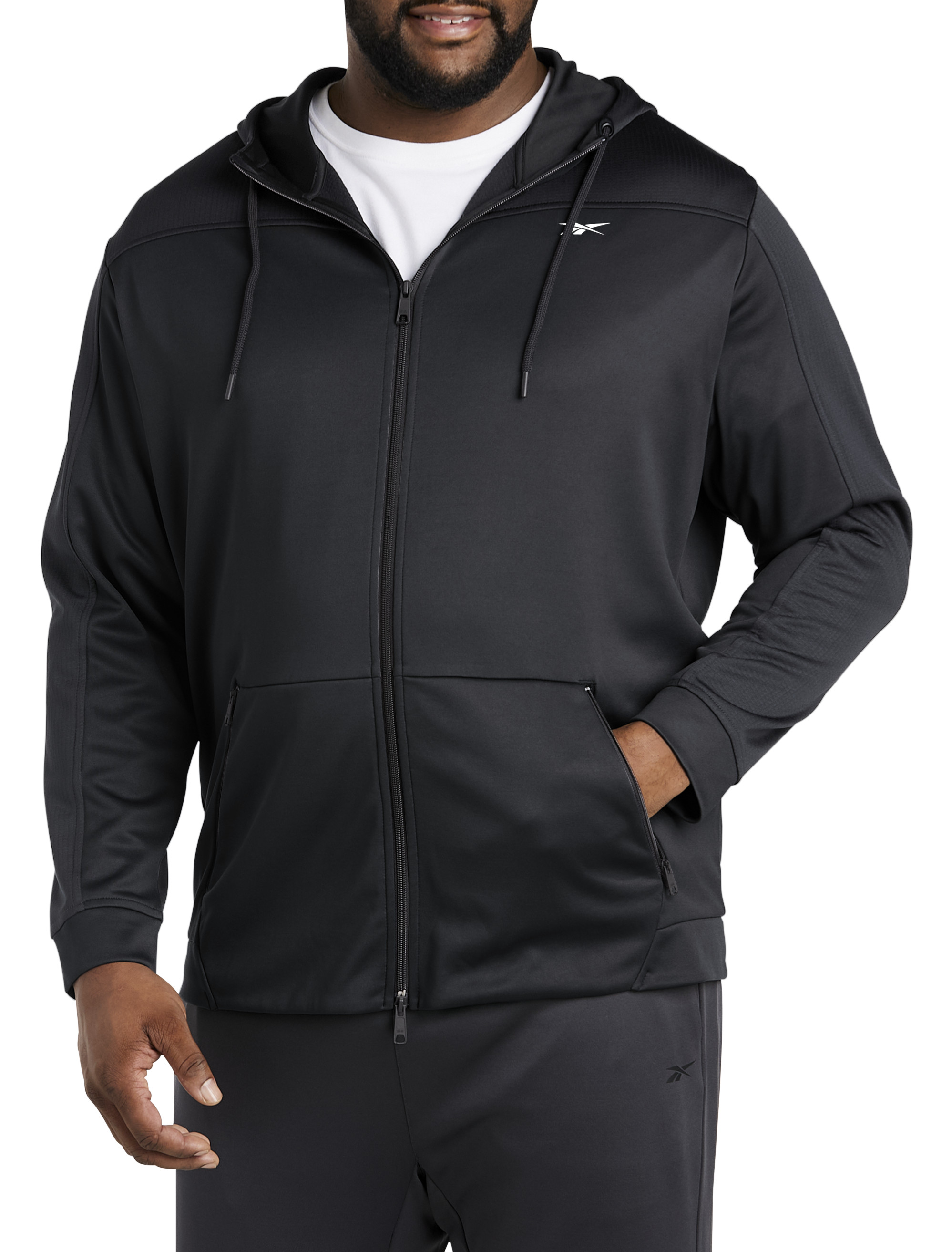 Nike Mens L Therma-Fit Geo-Print Logo Hoodie Sweatshirt Zip