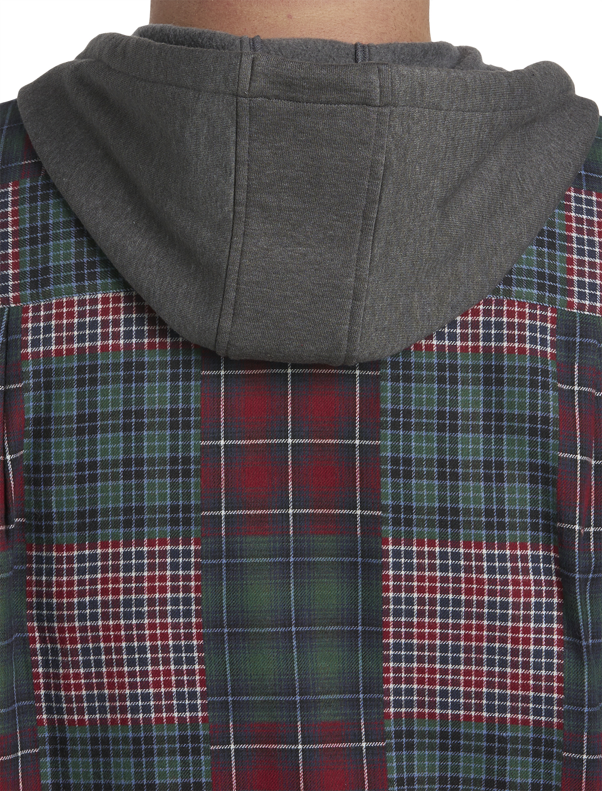 Hooded Flannel Sport Shirt