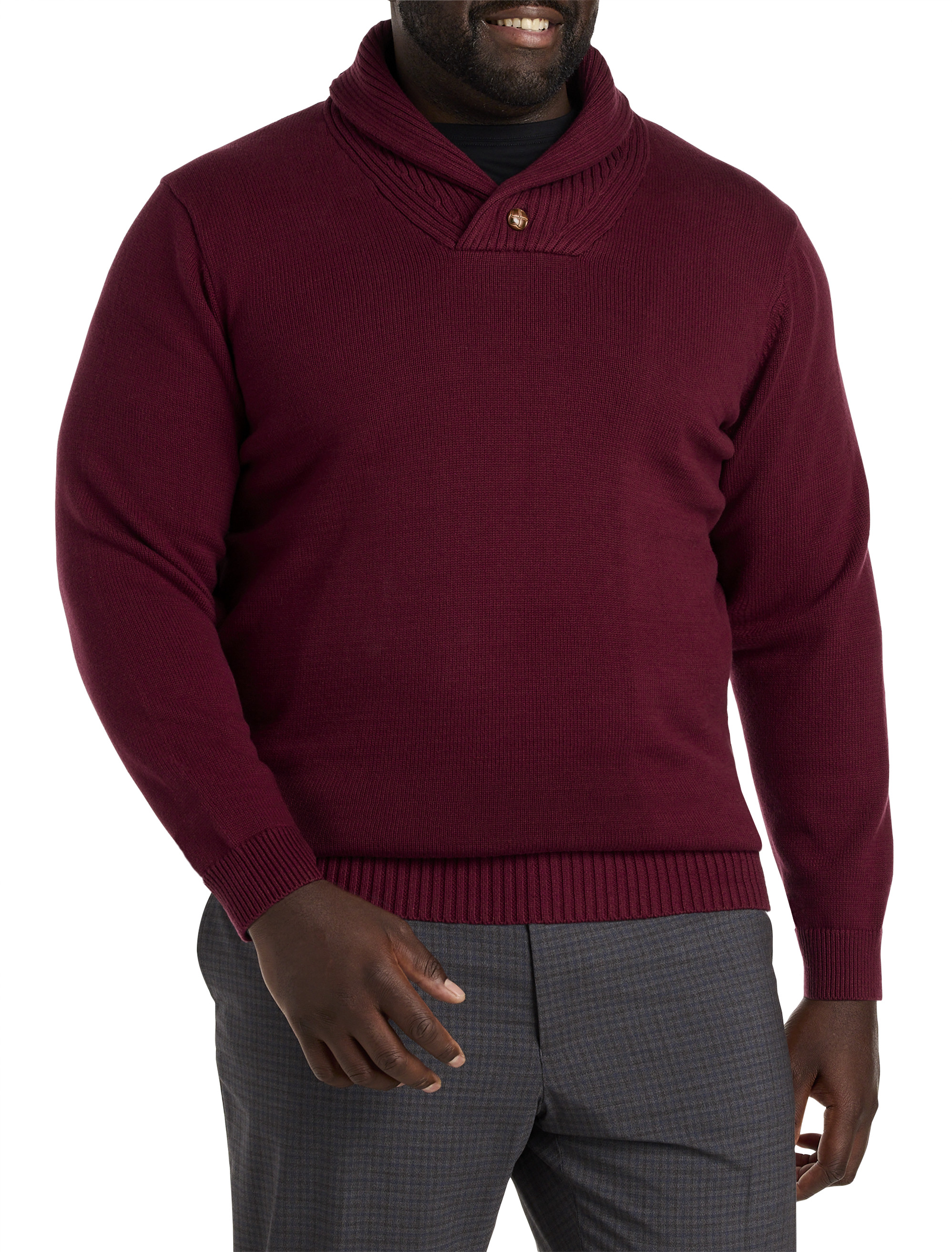 Big and tall shawl collar outlet sweaters