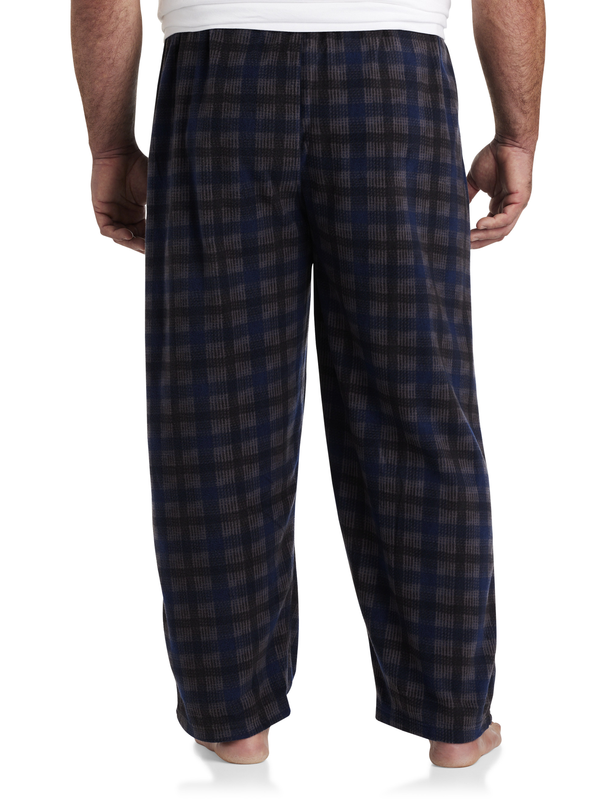 Lucky Brand Men's Pajama Pants - Ultra Soft Fleece Sleep and Lounge Pants,  Navy Plaid, X-Large : : Fashion
