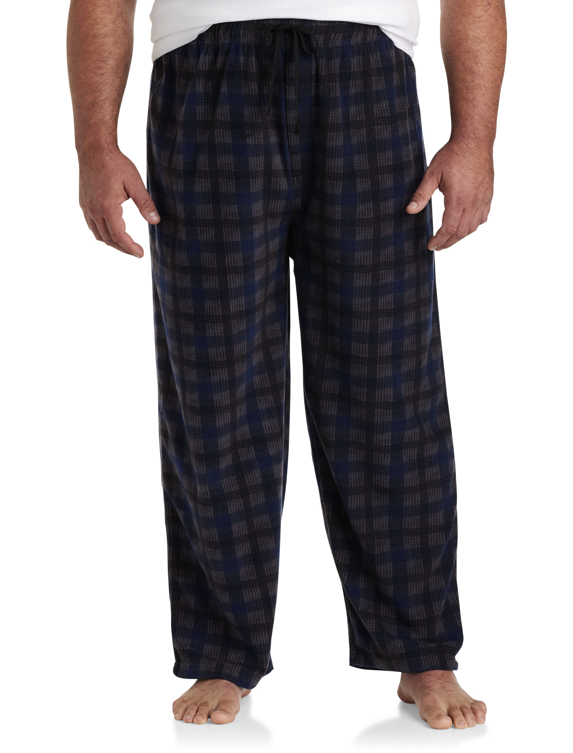 Mens Pajamas Plaid Pajama Pants Sleep Long Lounge Pant with