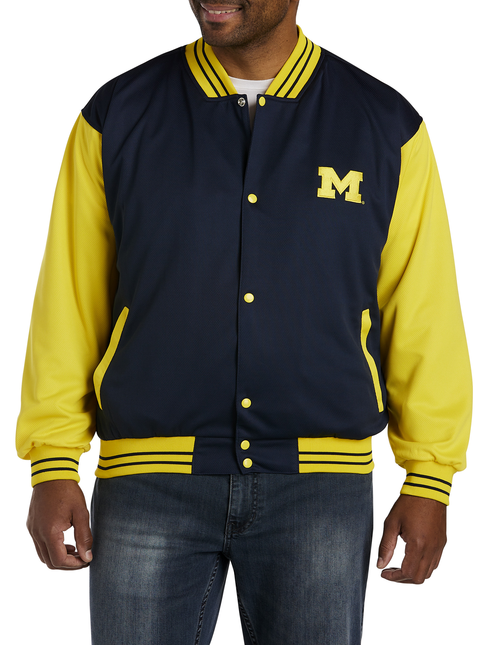 Big + Tall | Collegiate Snap-Button Jacket | DXL