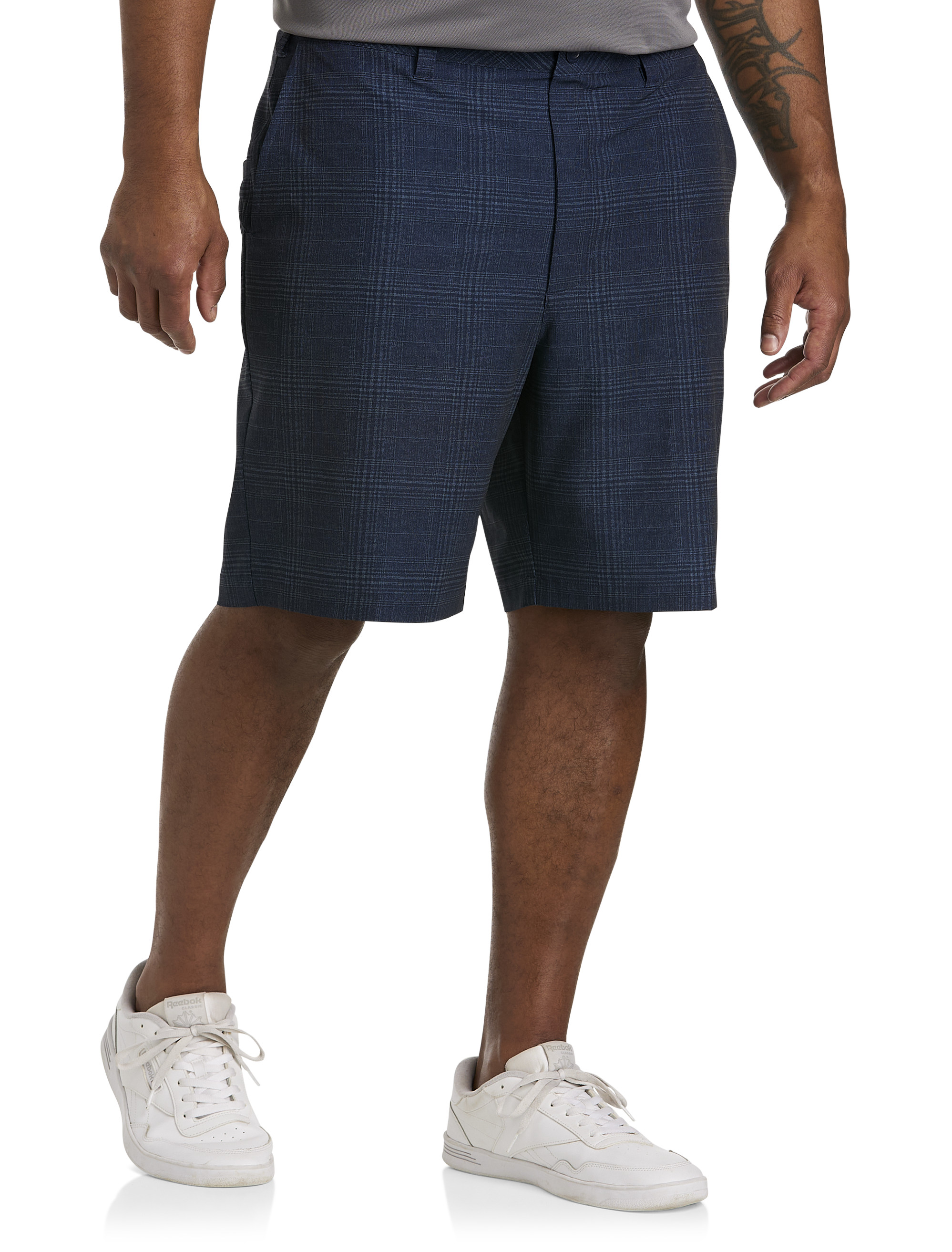 Typisk med uret ineffektiv Big + Tall | Reebok Speedwick Tonal Plaid Golf Shorts | DXL