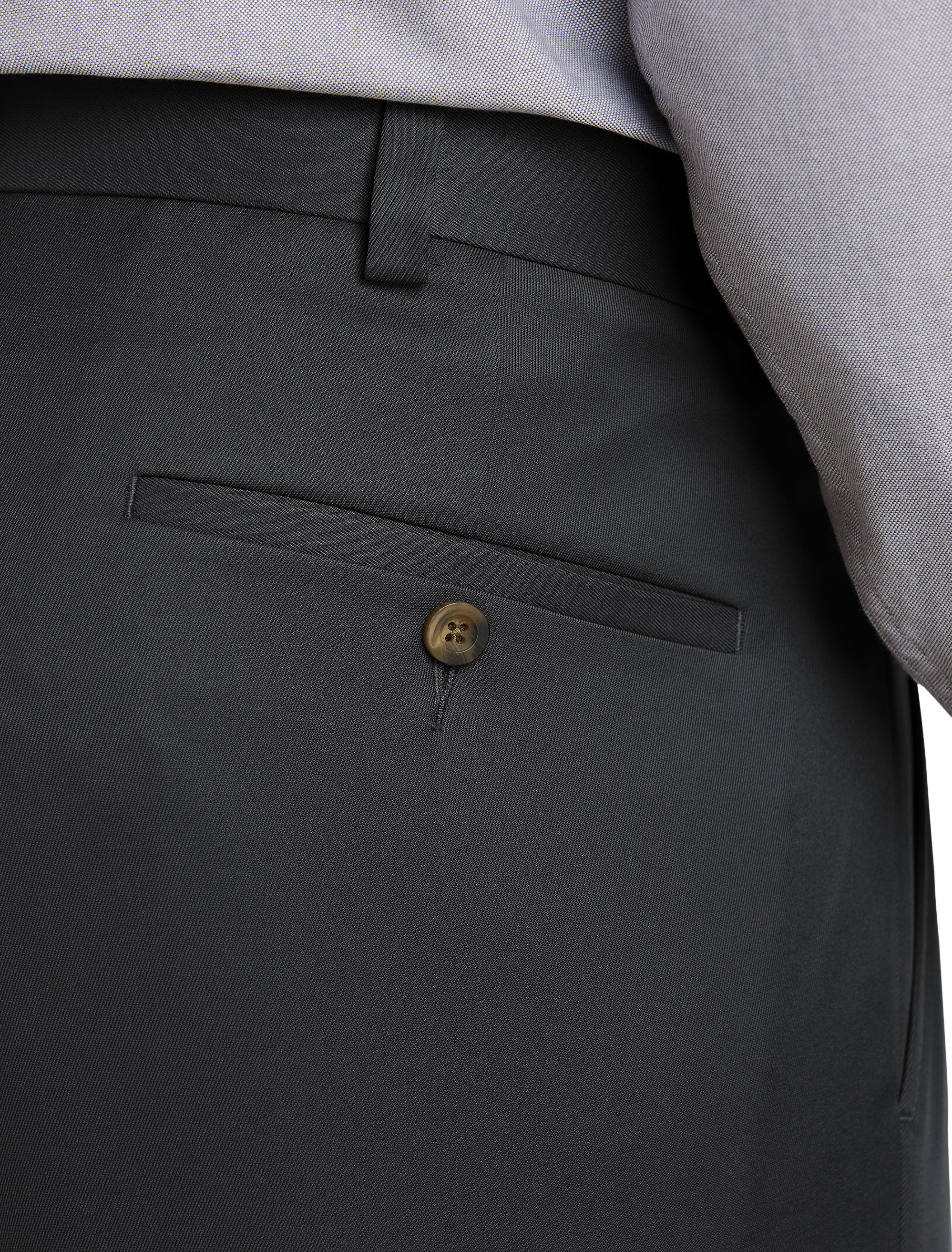 Pleated Microfiber Dress Pants
