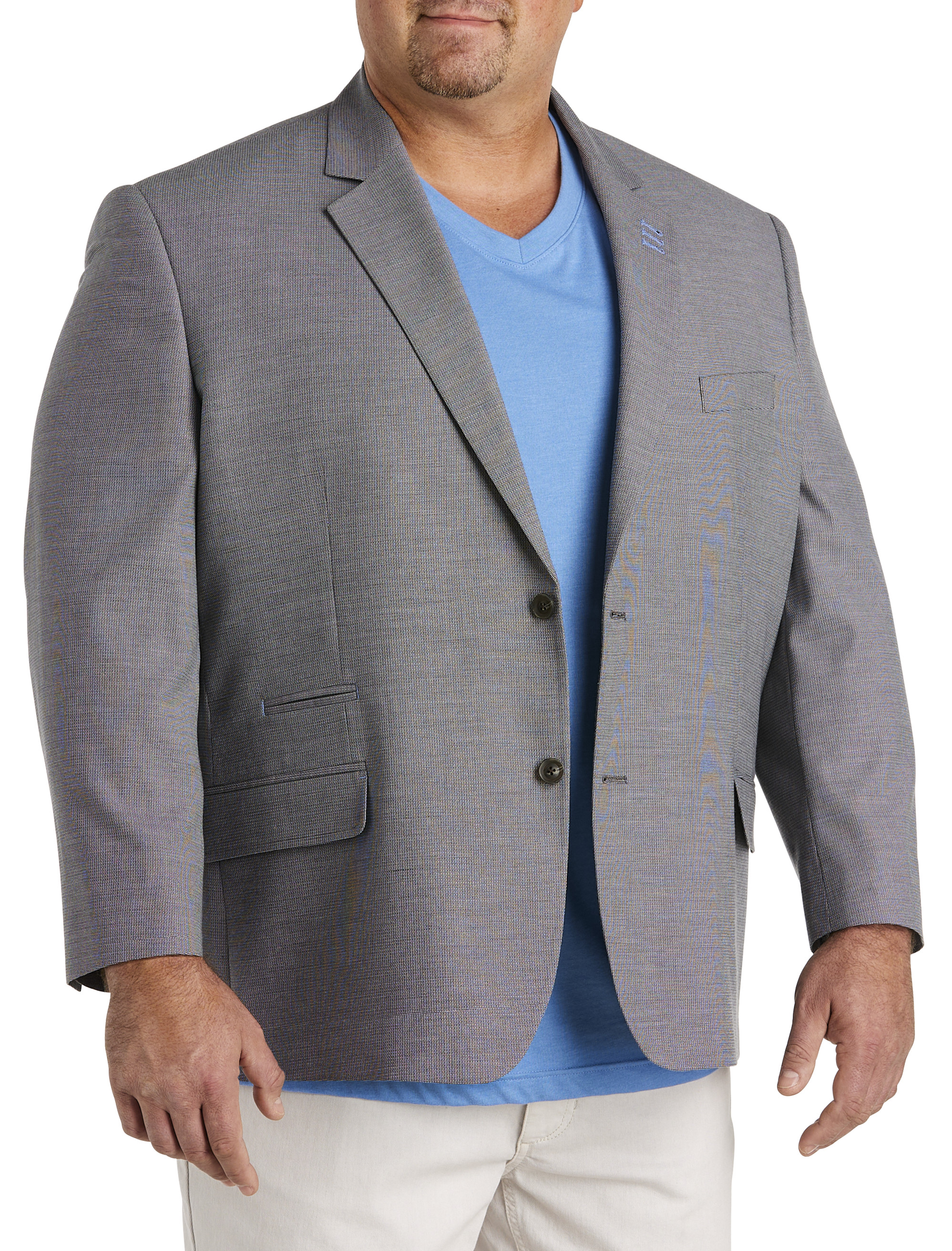 Oak Hill by DXL Men's Big and Tall Jacket-Relaxer Suit Jacket