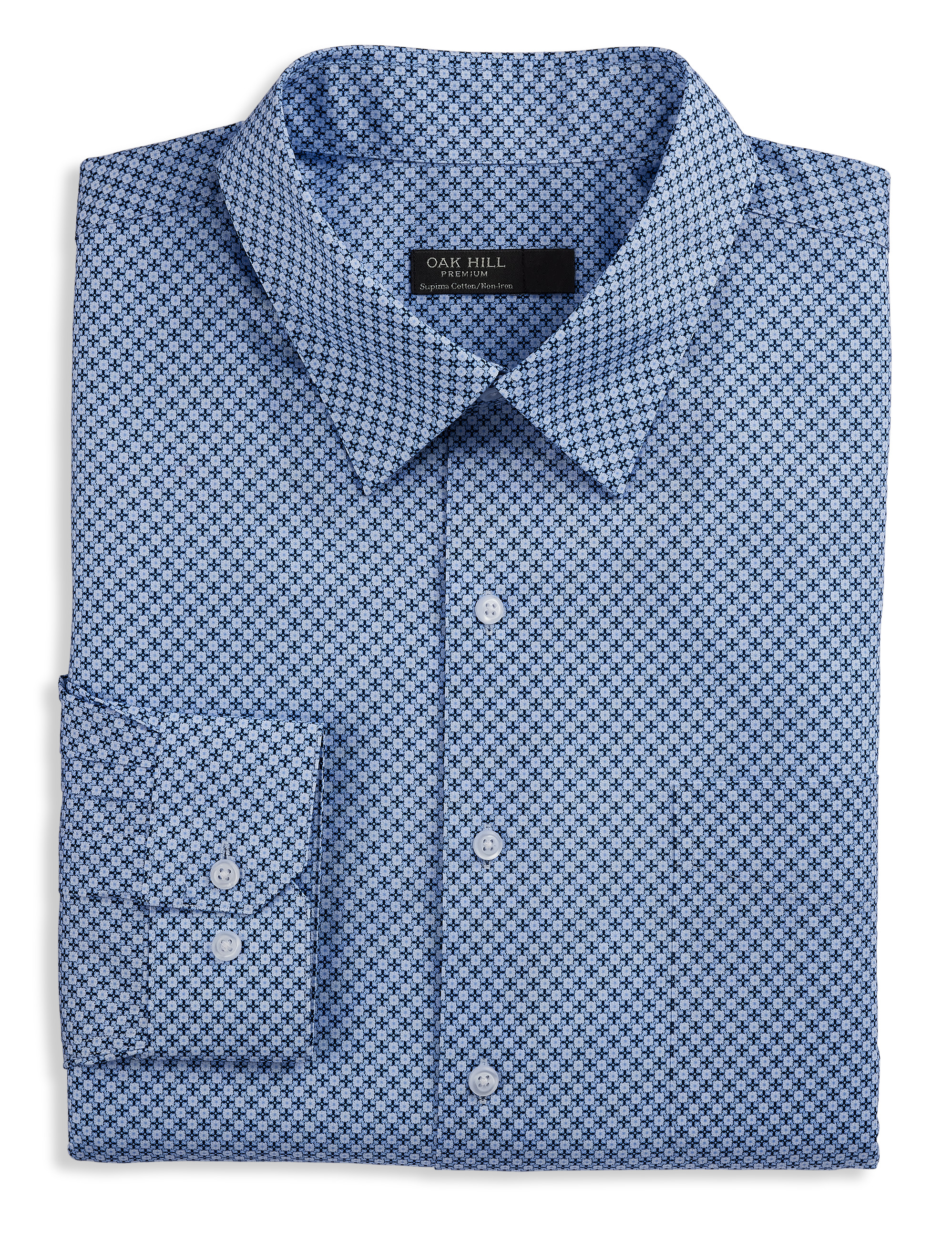Premium Geo-Patterned Dress Shirt