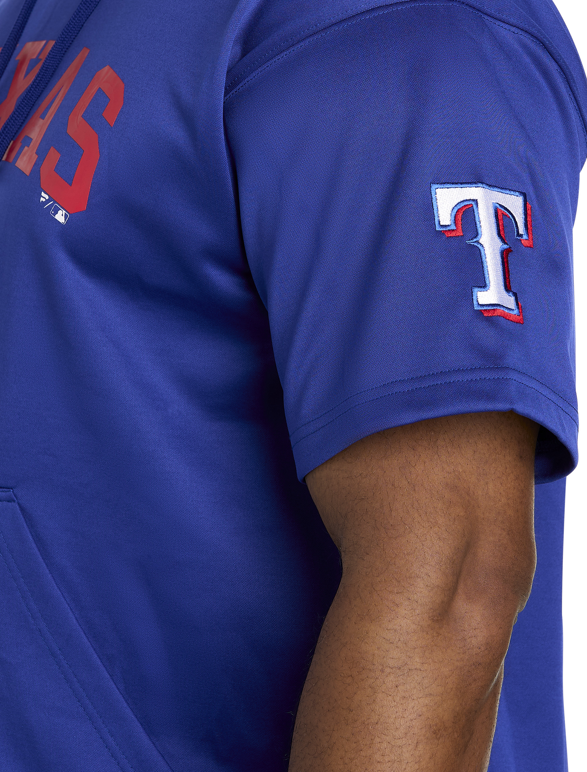 New Texas Rangers Baseball Mens Sizes 4XL-5XL-Tall Majestic Raglan Shirt