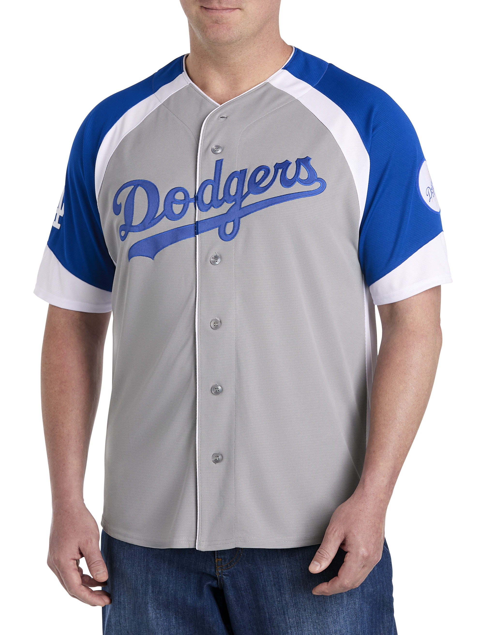 MLB Mens Big & Tall Los Angeles Dodgers Baseball Shirt New 5XLT