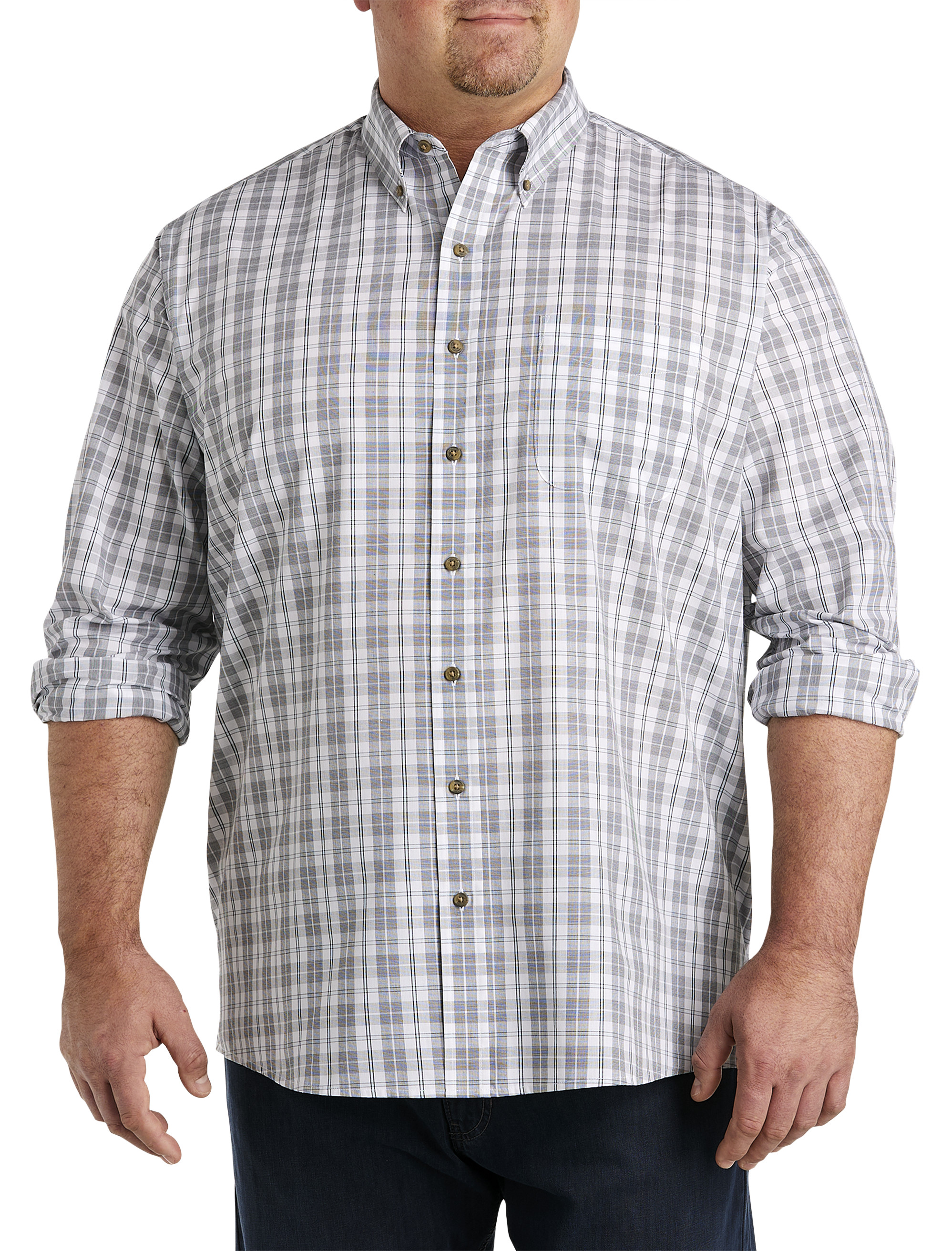 Stylish Cotton Blend Checked Long Sleeves Casual Shirt For Men