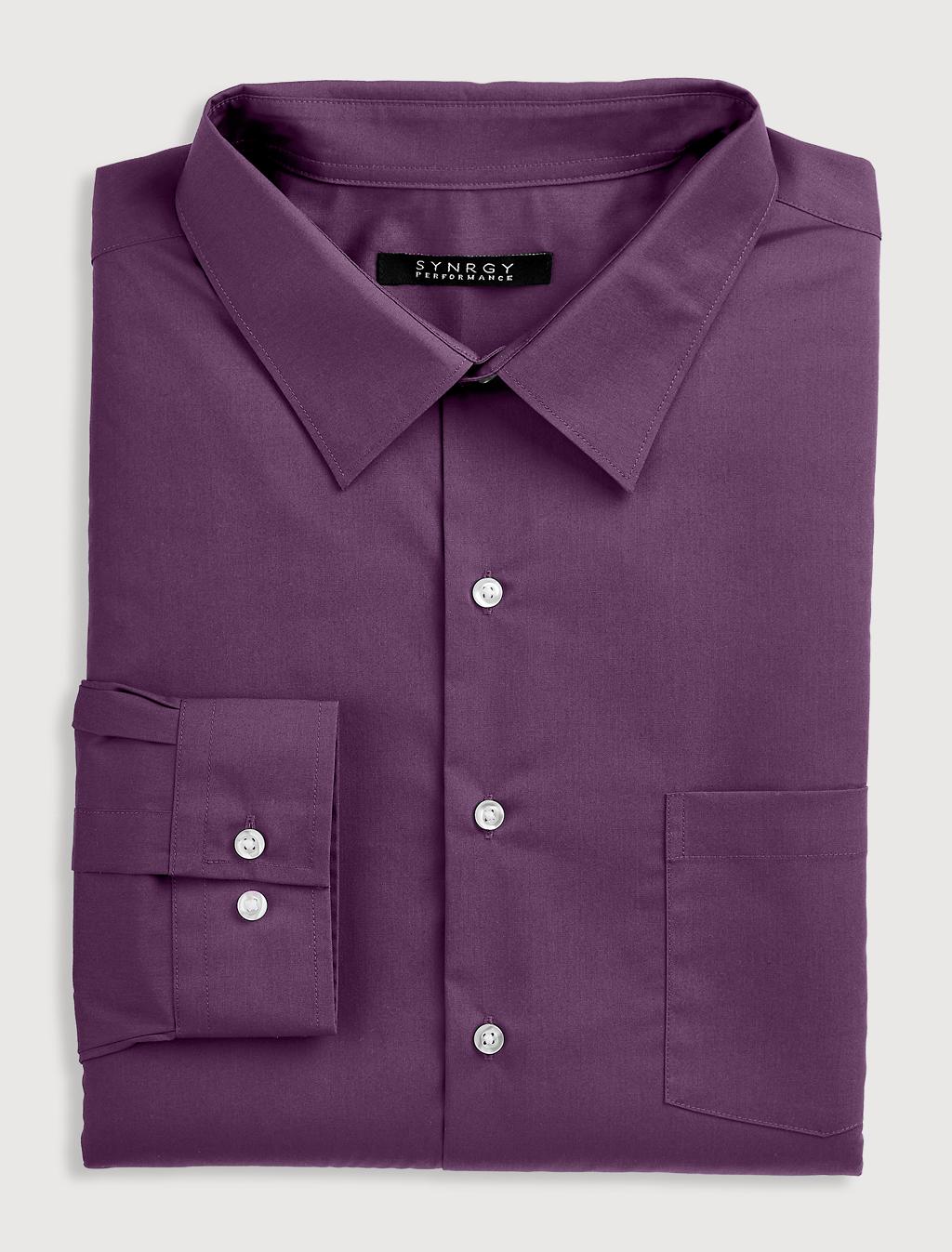 performance dress shirt Shirts for Men Moisture Wicking, Wrinkle Free All Citizens Made with sustainable recycled fibers infused with soil release Men's Comfortflex Performance Dress Shirt