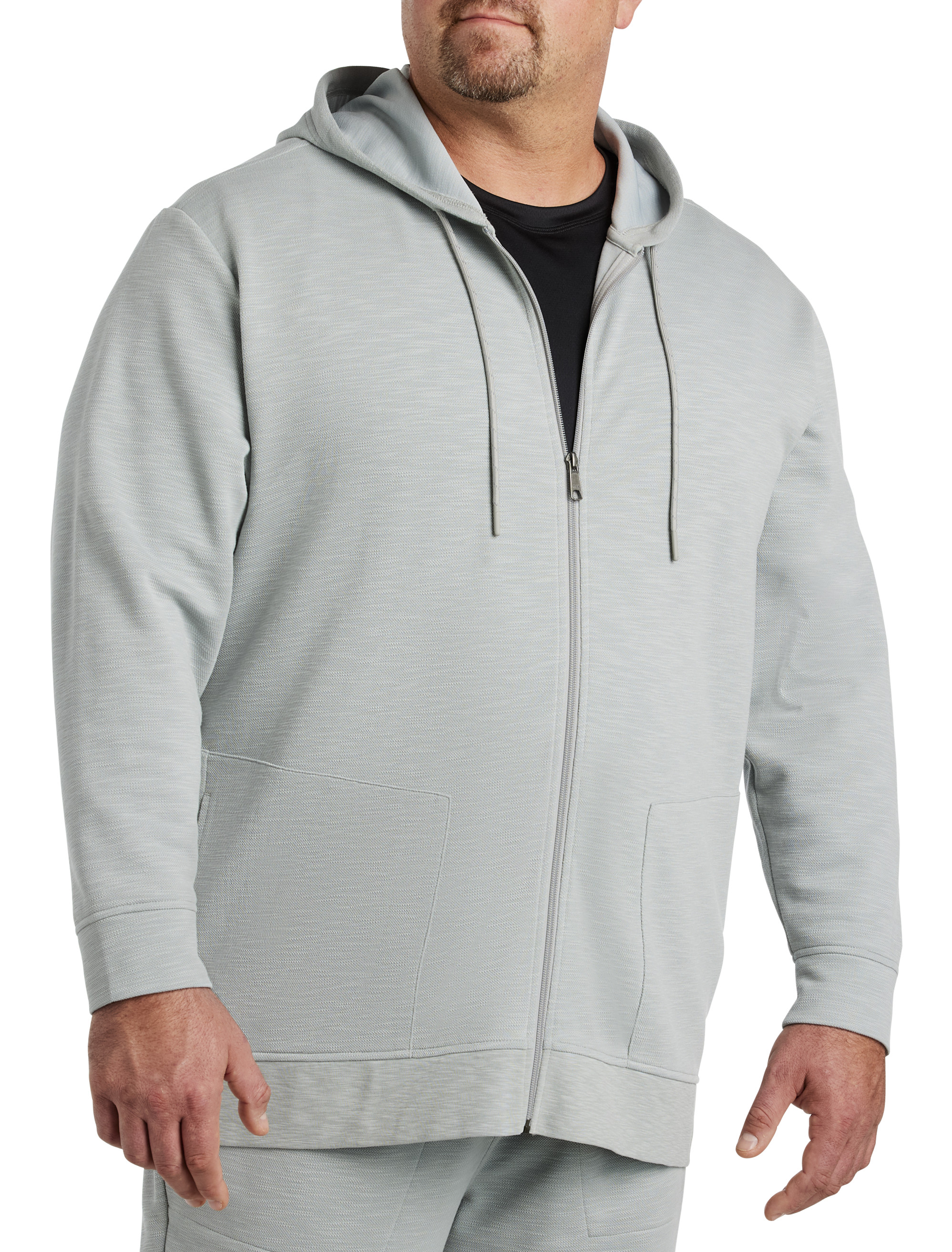 Big + Tall | Society of One Birdseye Full-Zip Hoodie | DXL