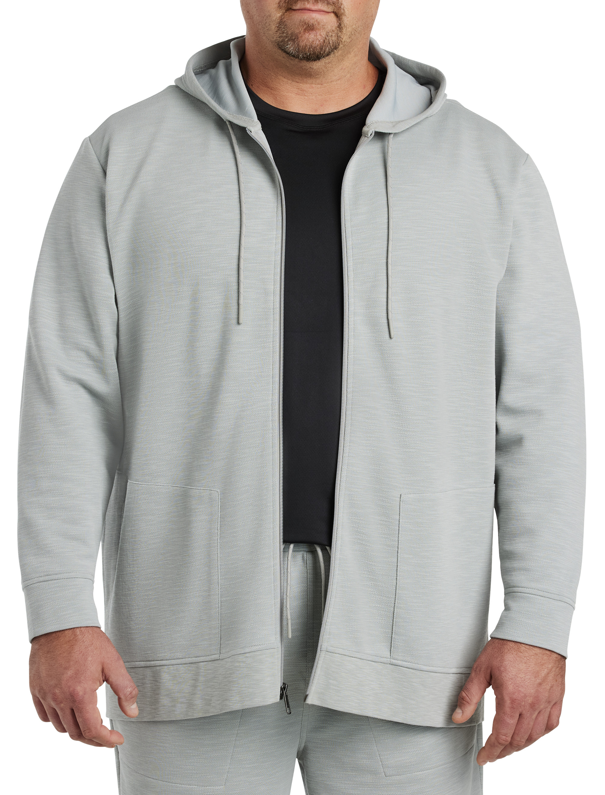 Big + Tall | Society of One Birdseye Full-Zip Hoodie | DXL