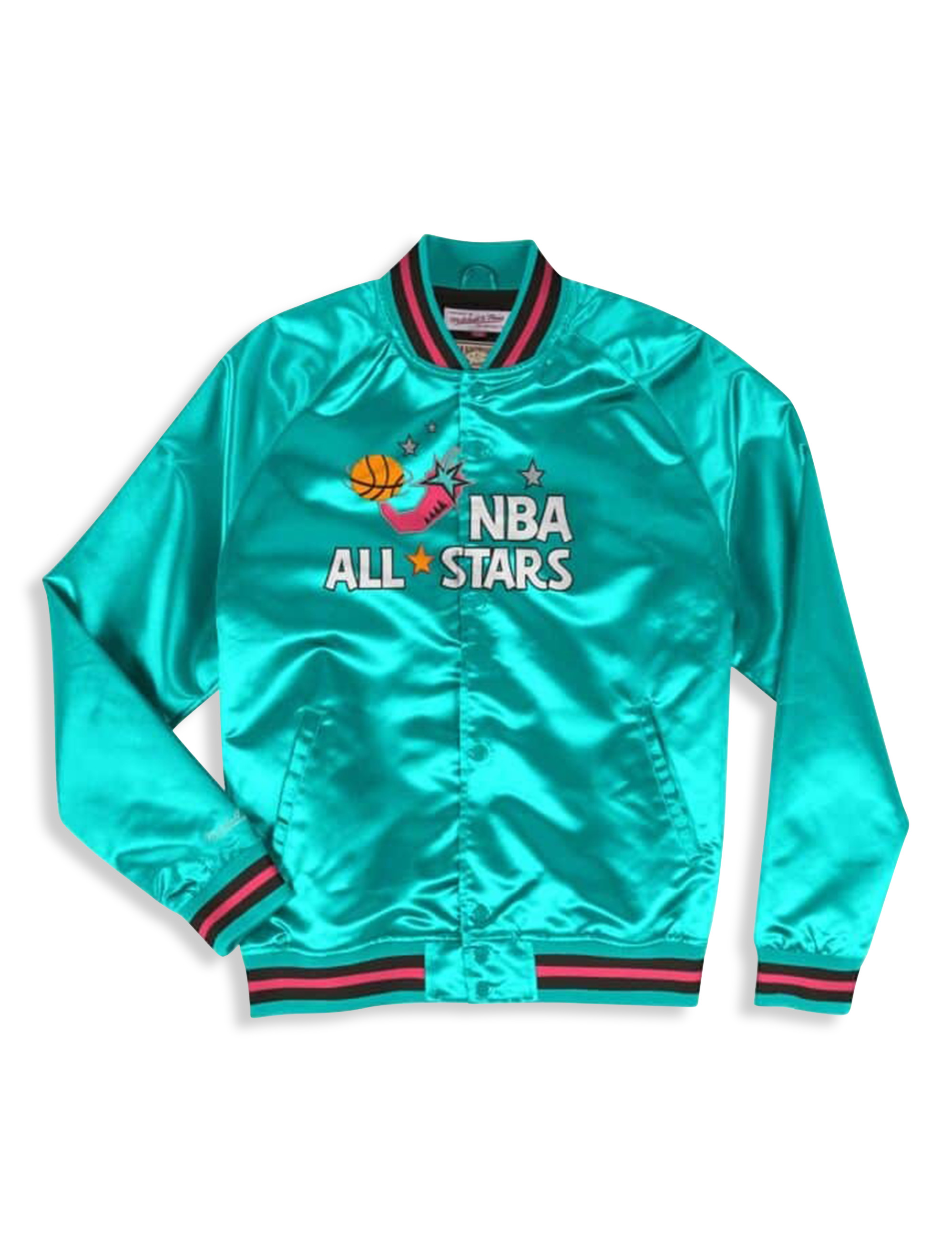 Mitchell & Ness Blue Active Jackets for Men