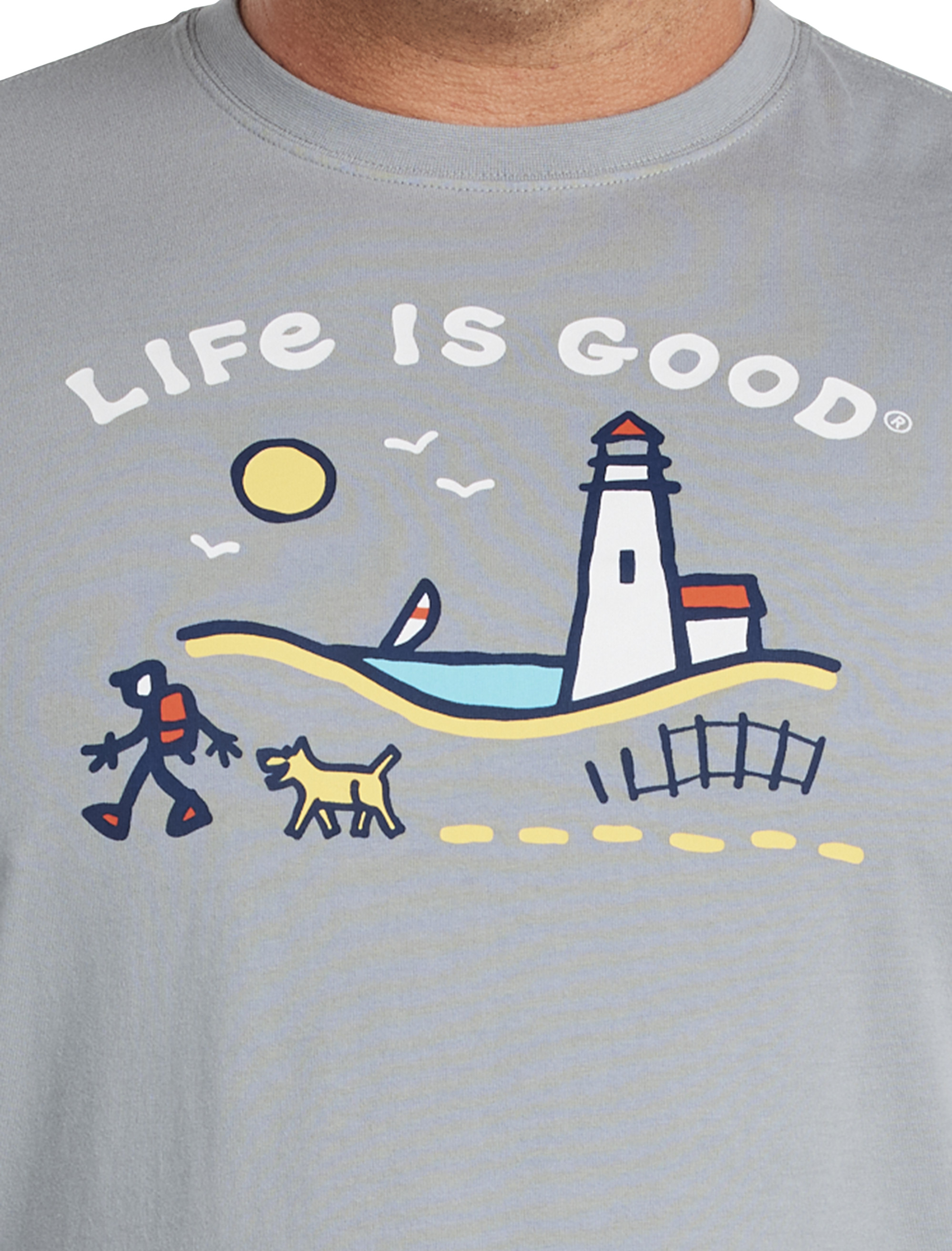 Life is Good® Jake Rocket Lighthouse Graphic Tee