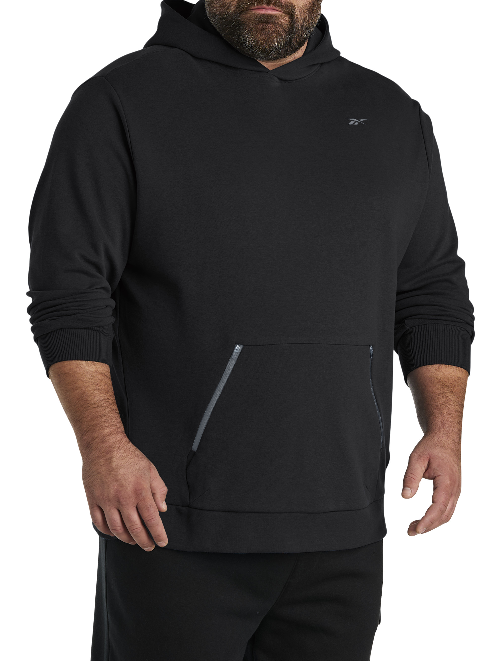 Big + Tall | Reebok Zip-Pocket Pullover Hoodie | DXL