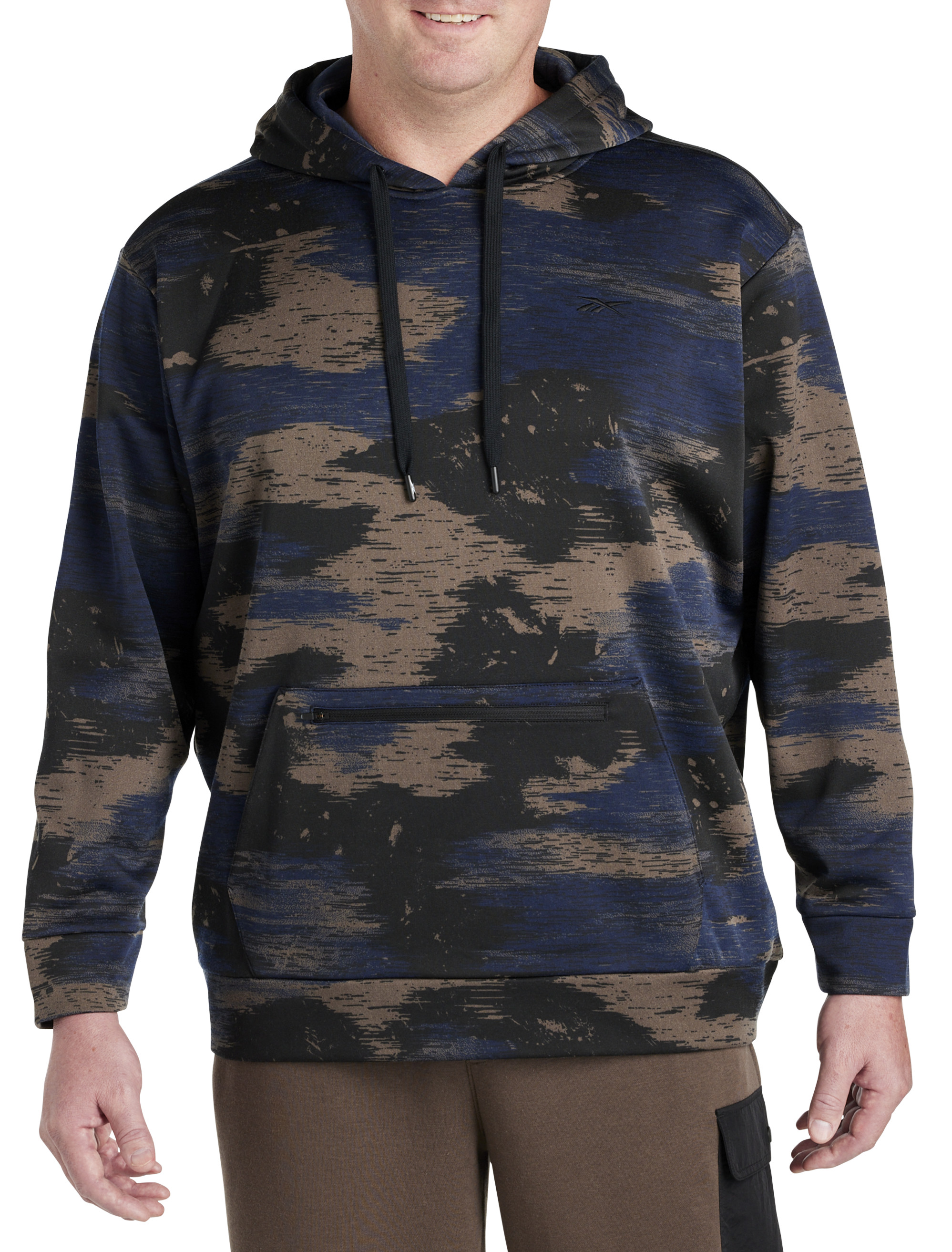 Big Tall Reebok Camo Performance Pullover Hoodie DXL