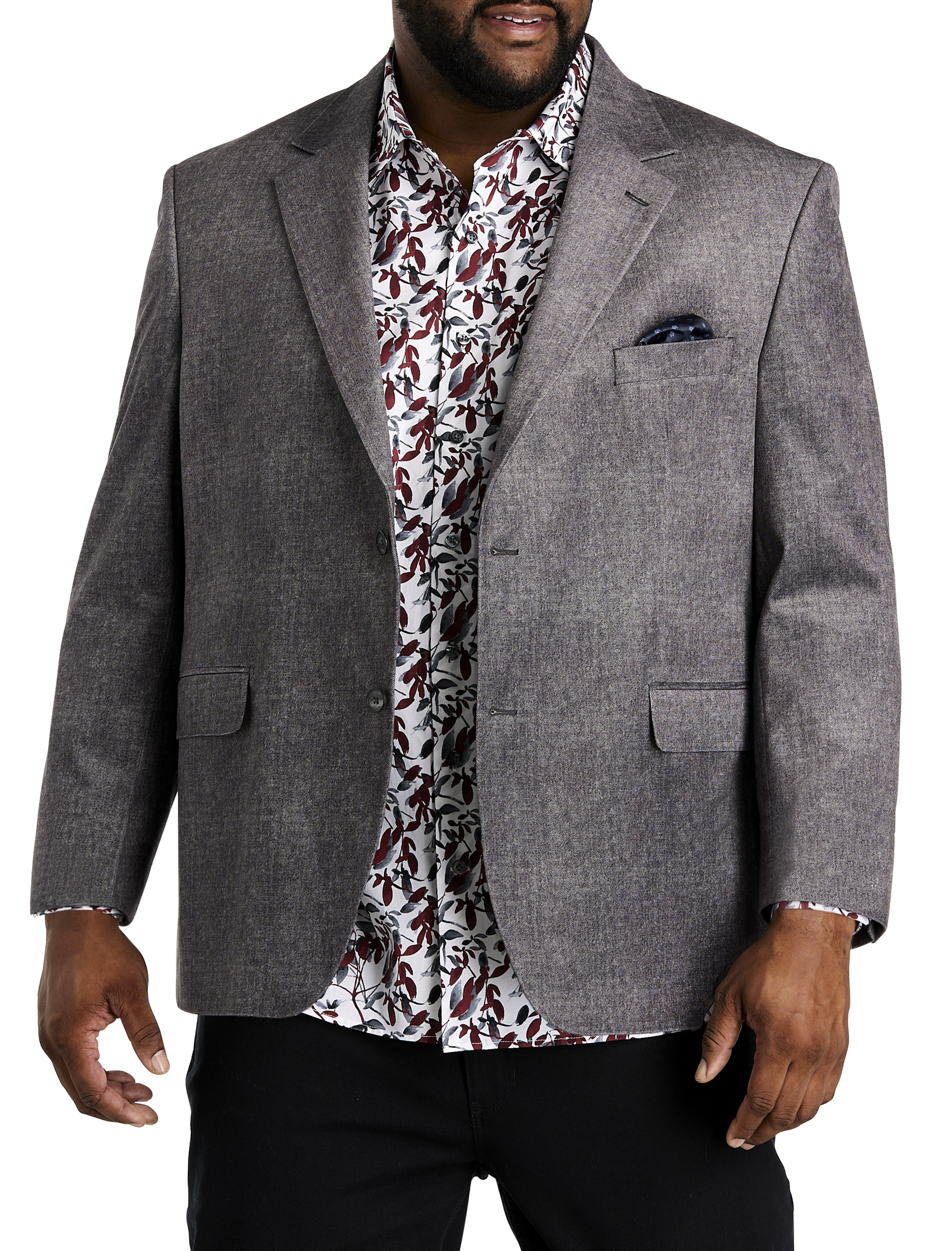 Big + Tall, Oak Hill Jacket-Relaxer Velvet Twill Sport Coat